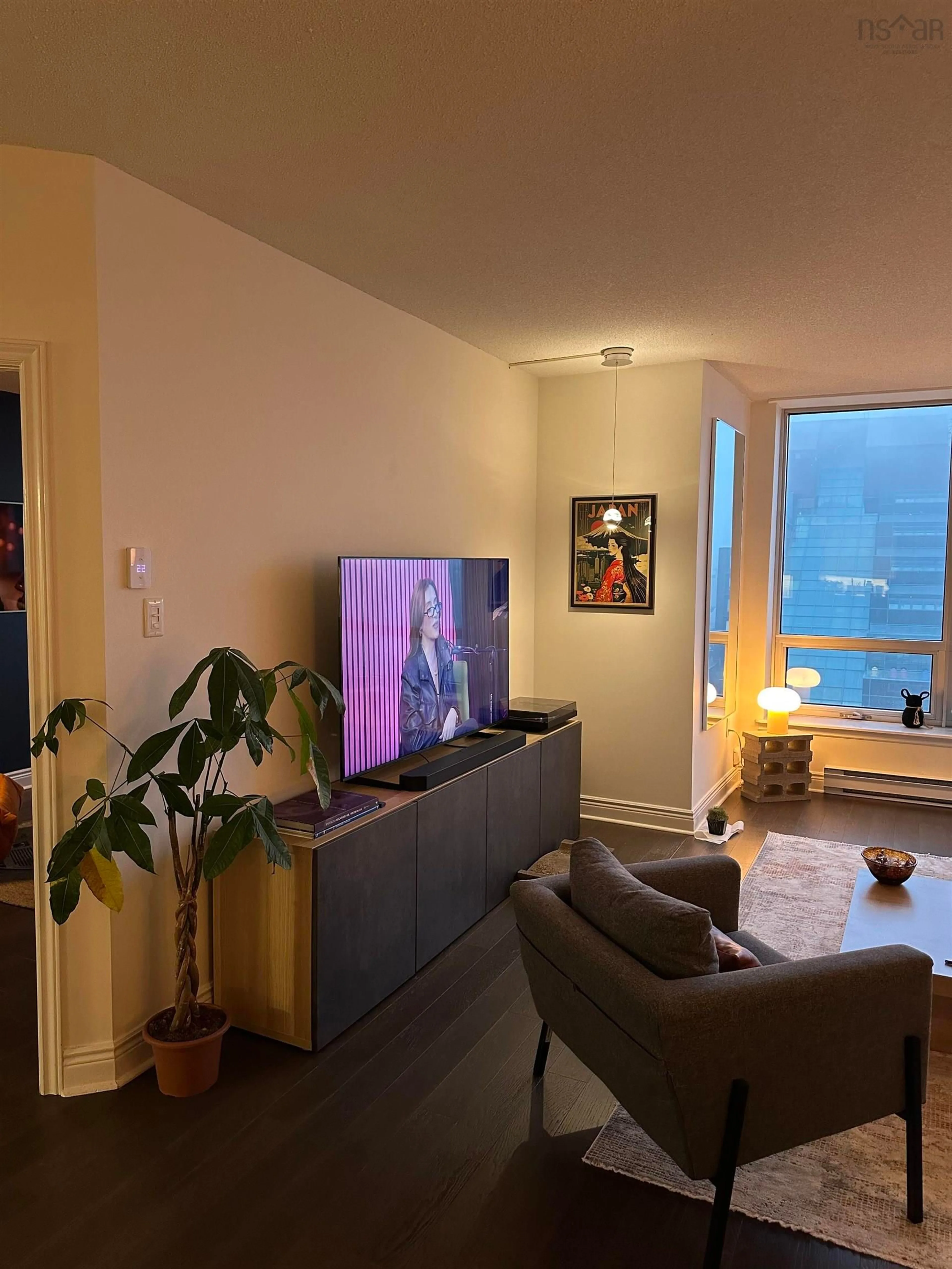 Living room with furniture, unknown for 1465 Brenton St #1002, Halifax Nova Scotia B3J 3T3