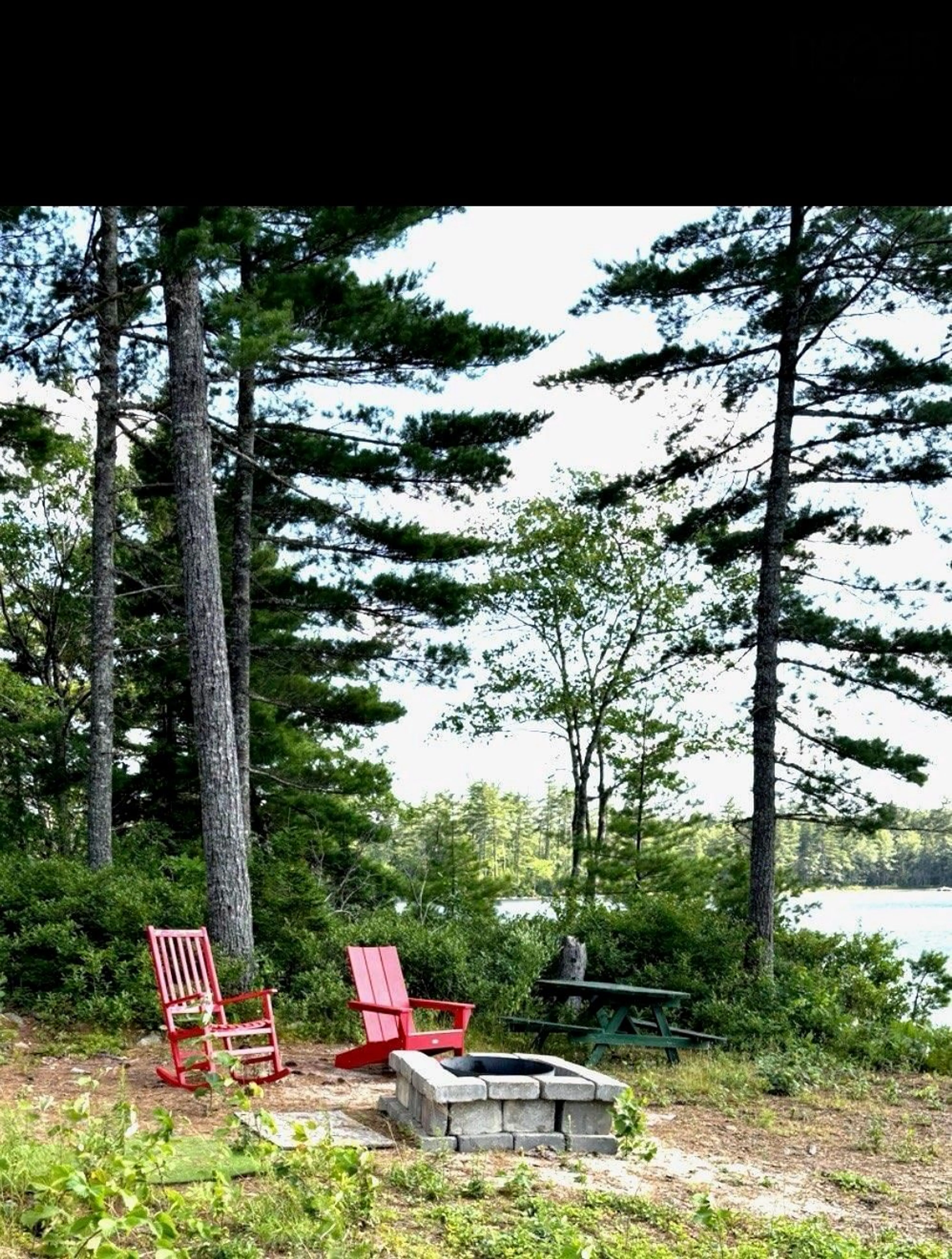 Patio, water/lake/river/ocean view for 576 Second Brook Rd, Western Shore Nova Scotia B0J 1K0