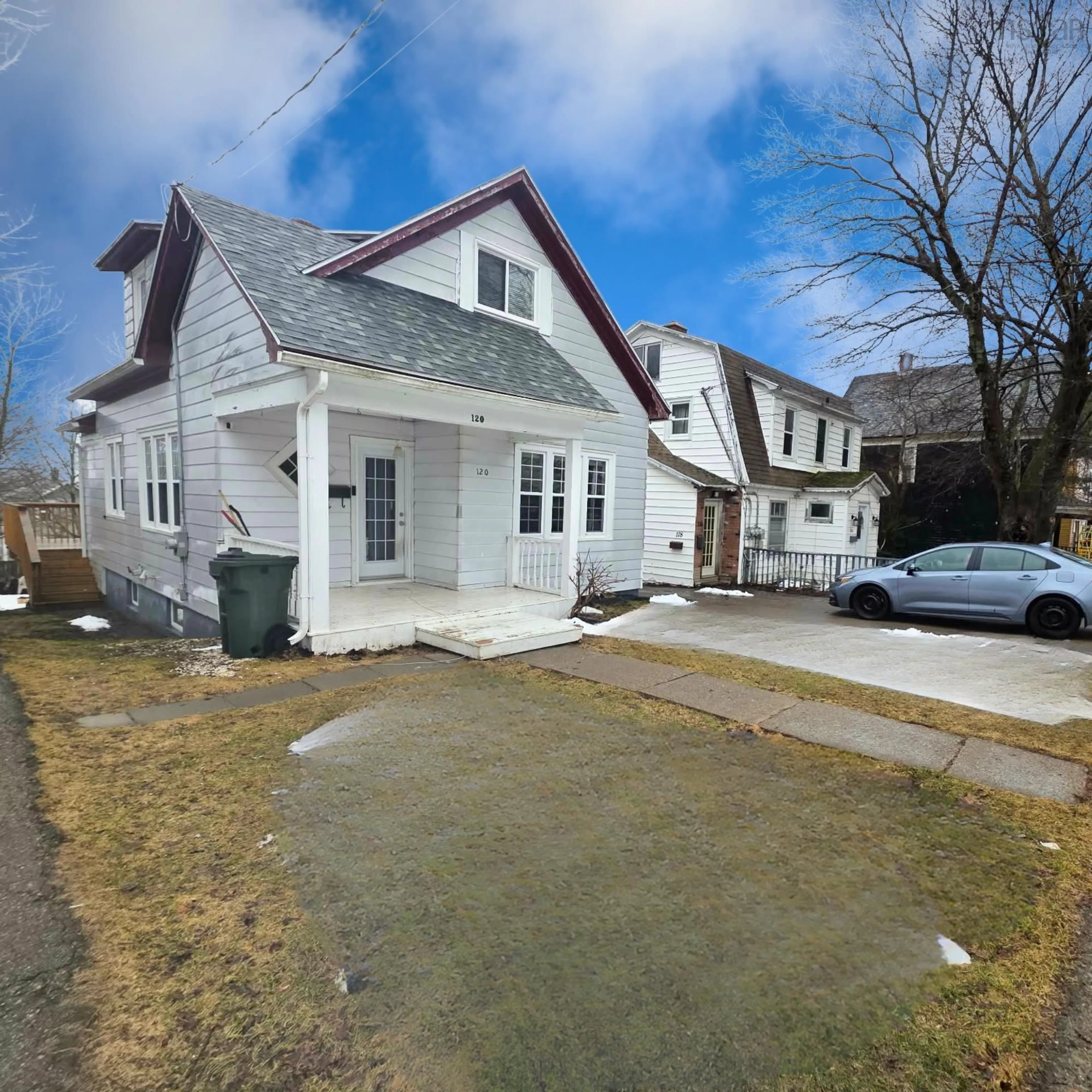 A pic from outside/outdoor area/front of a property/back of a property/a pic from drone, street for 120 Cornishtown Rd, Sydney Nova Scotia B1Y 2Y2