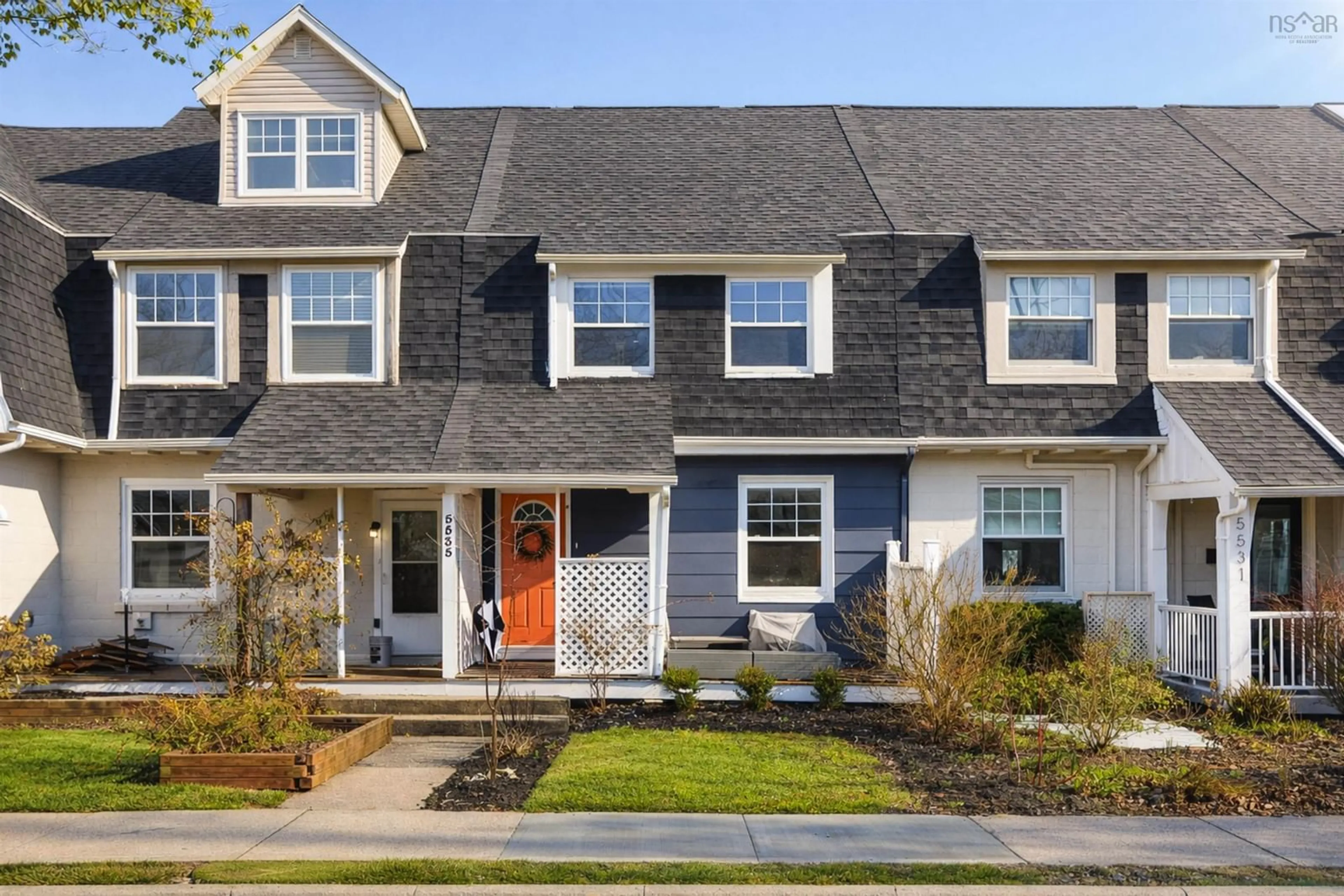 Home with vinyl exterior material, street for 5533 Stairs Pl, Halifax Nova Scotia B3K 2C7