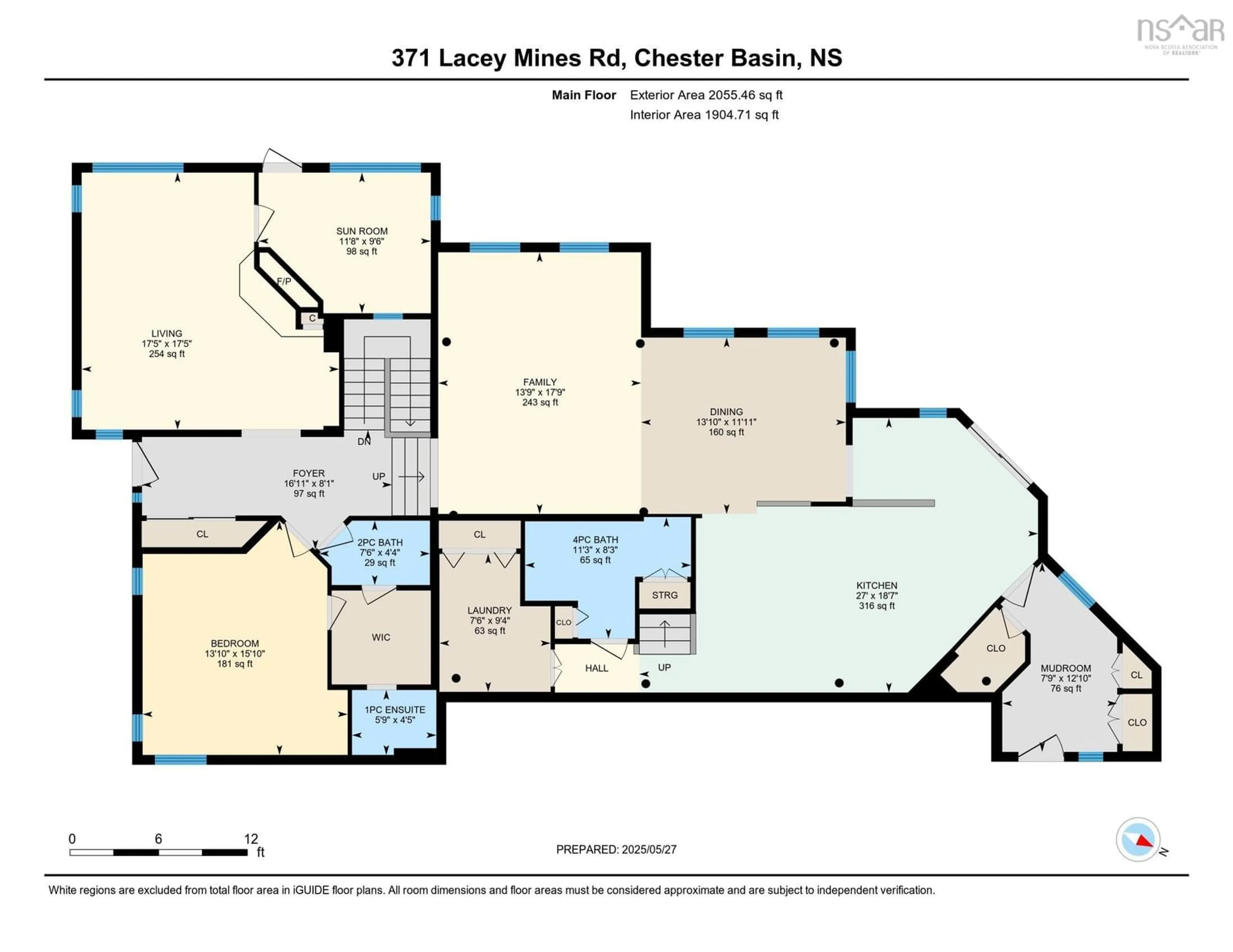 Floor plan for 371 Lacey Mines Rd, Chester Basin Nova Scotia B0J 1K0