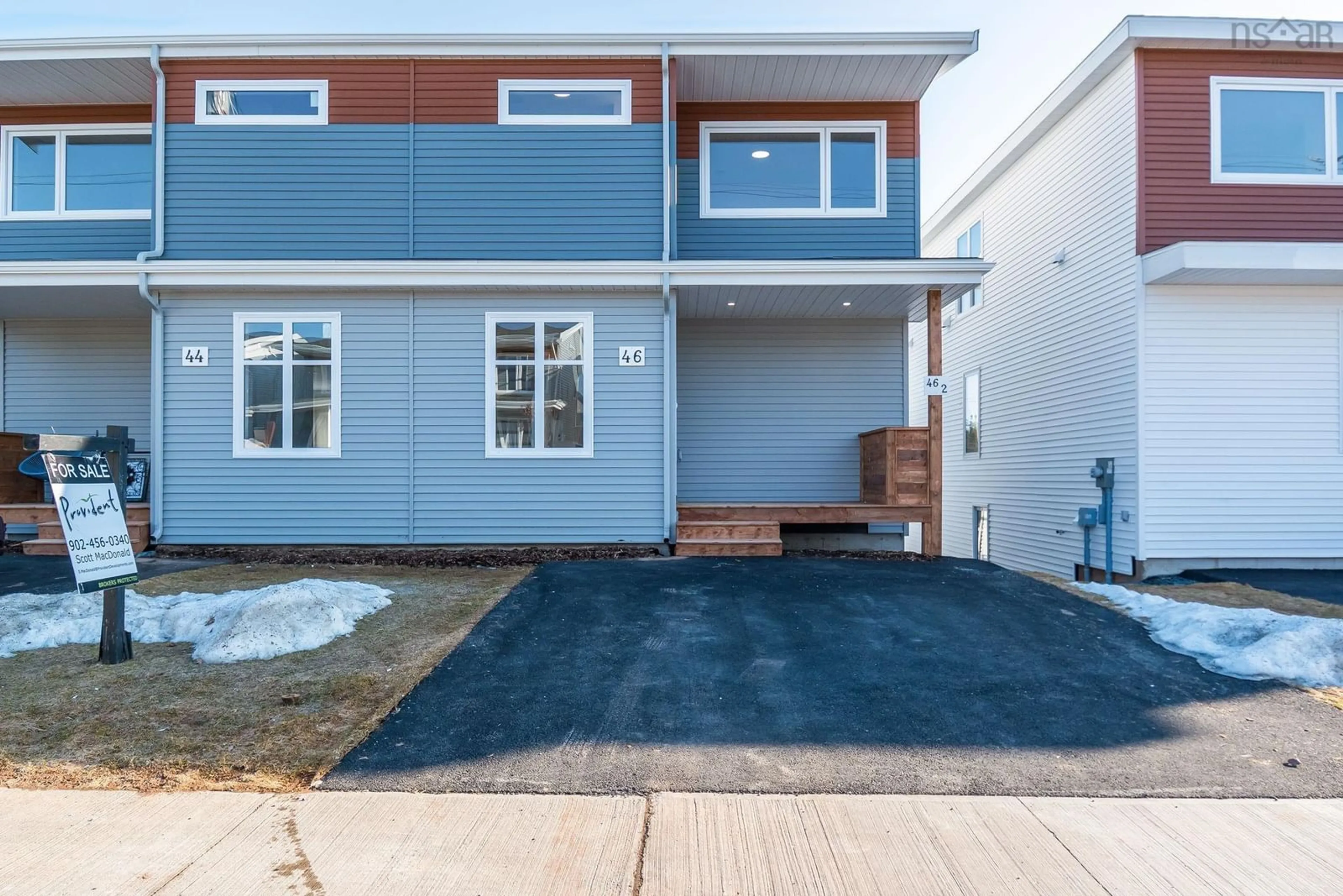 Home with vinyl exterior material, street for 46 Berm St, Spryfield Nova Scotia B3R 0H2