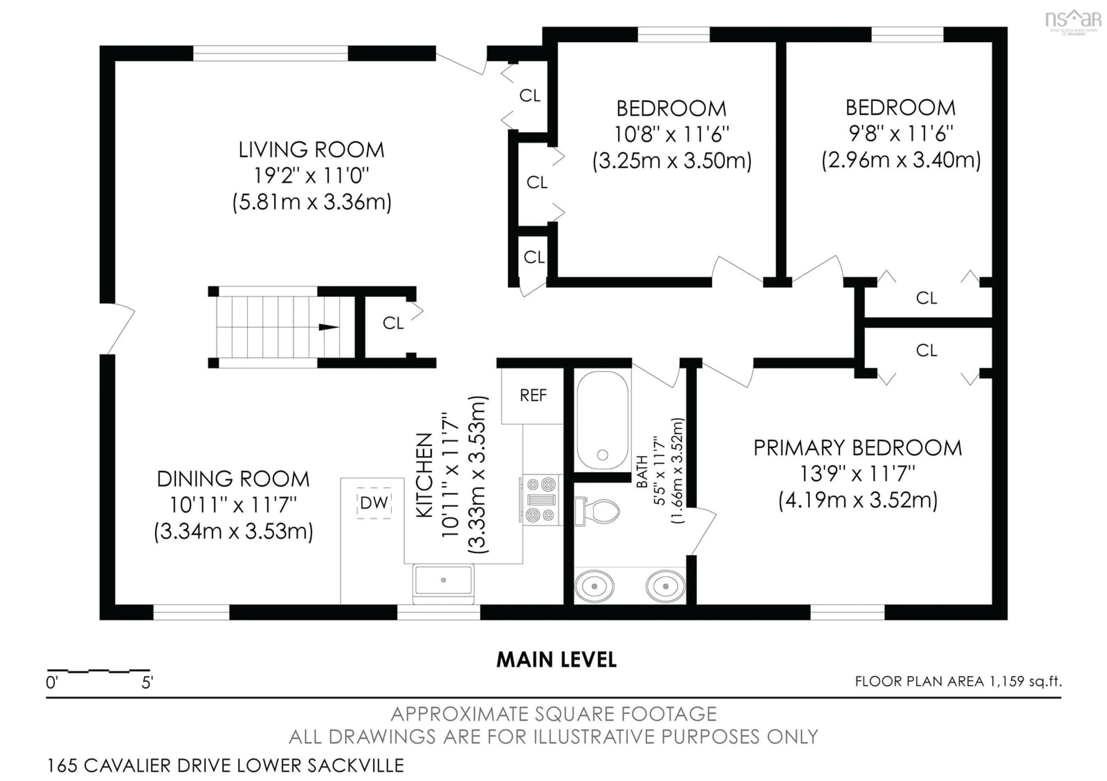 Floor plan for 165 Cavalier Dr, Sackville Nova Scotia B4C 3L1