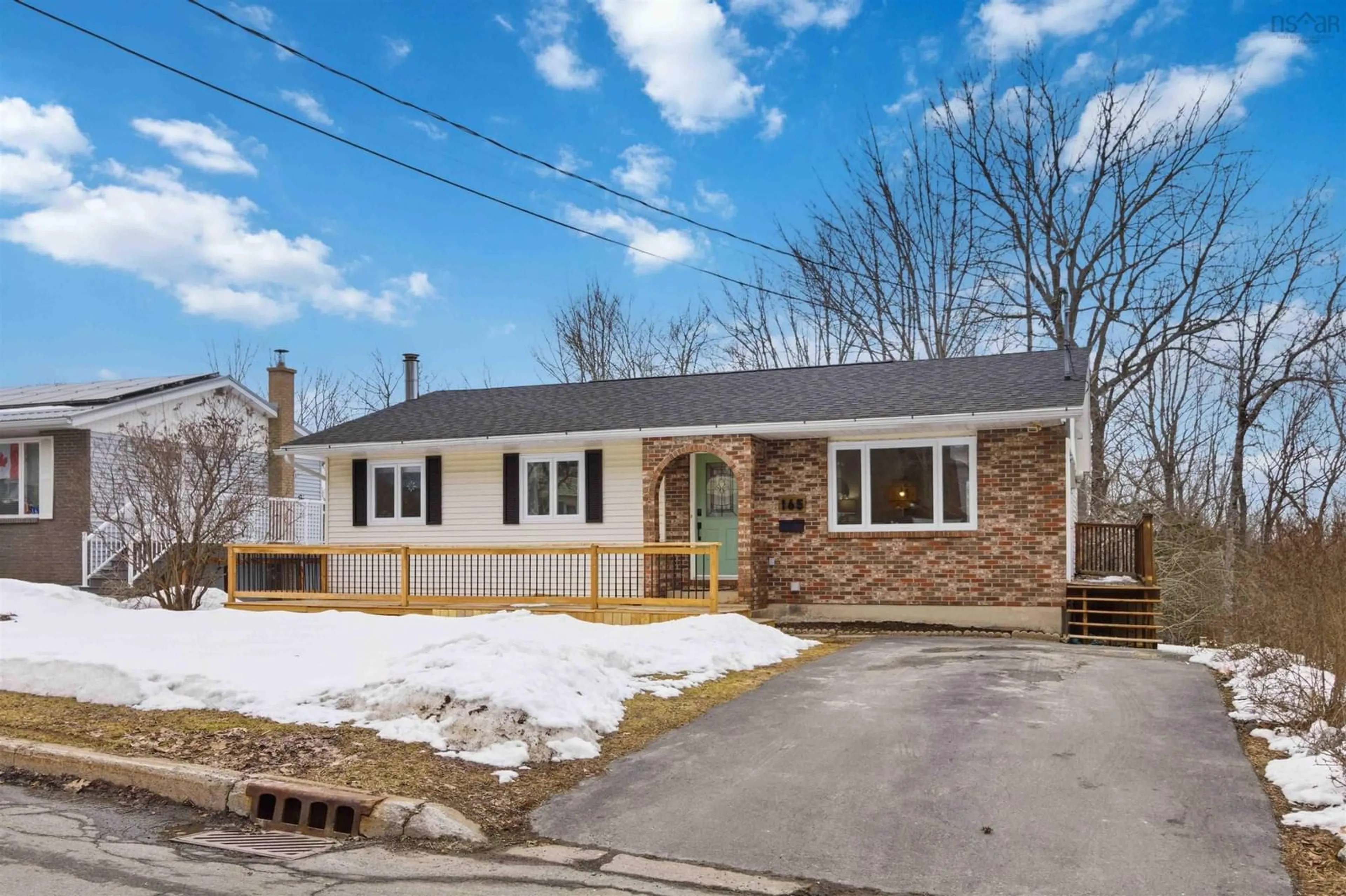 Home with brick exterior material, street for 165 Cavalier Dr, Sackville Nova Scotia B4C 3L1