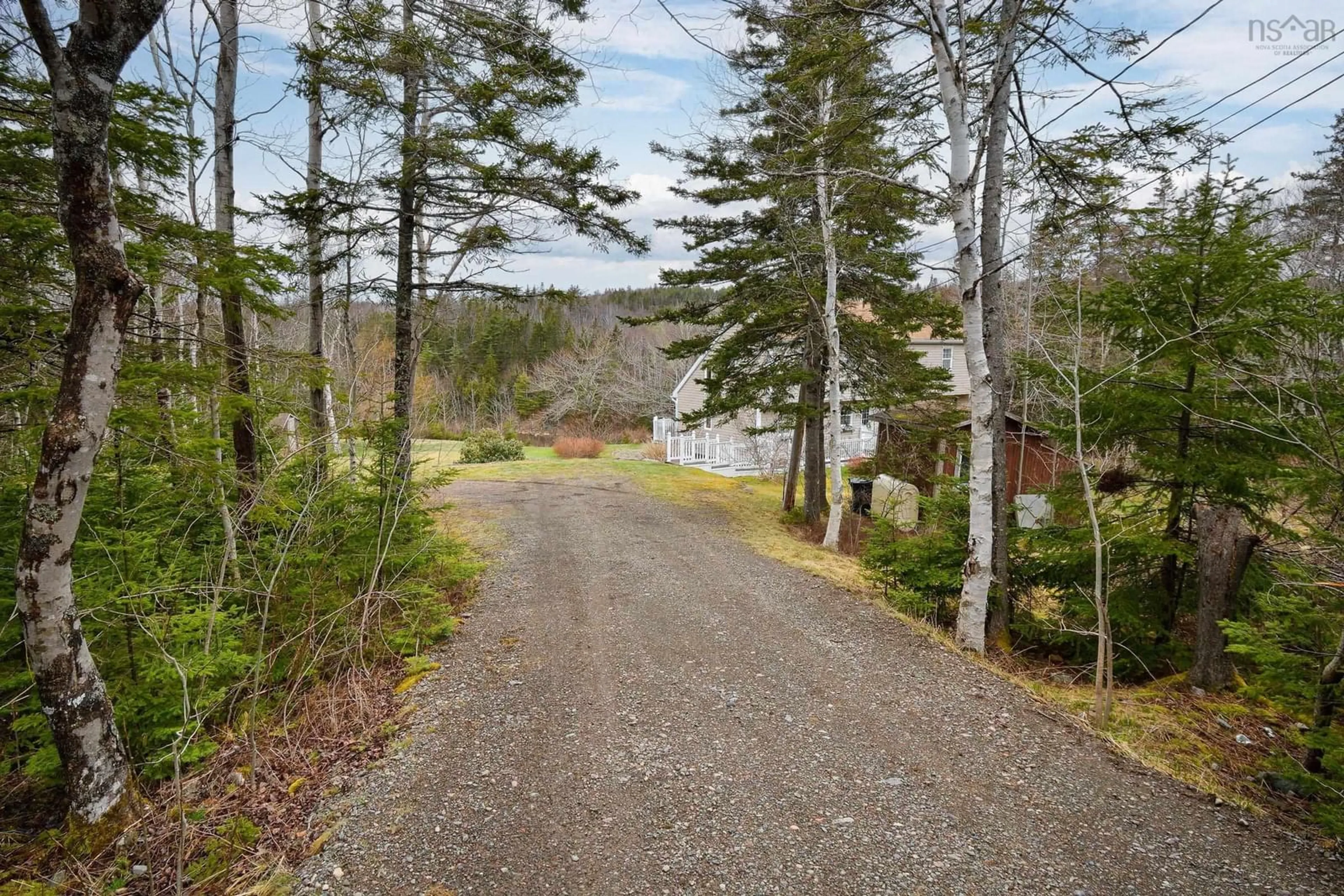 A pic from outside/outdoor area/front of a property/back of a property/a pic from drone, water/lake/river/ocean view for 1405 Brickyard Road, Mira Nova Scotia B1K 2V6