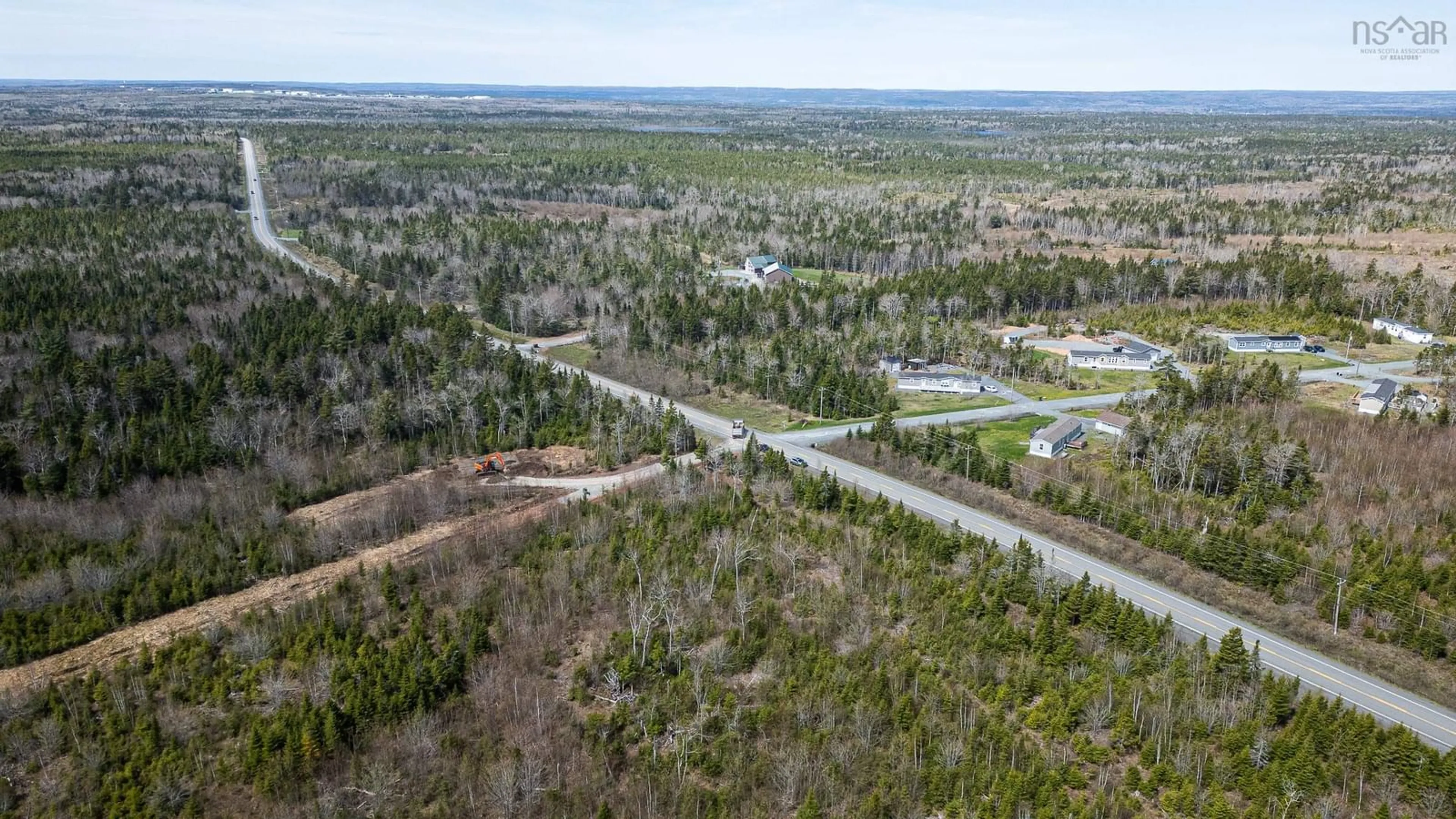A pic from outside/outdoor area/front of a property/back of a property/a pic from drone, forest/trees view for 105 Old Guysborough Rd #Lot, Devon Nova Scotia B3T 1X4