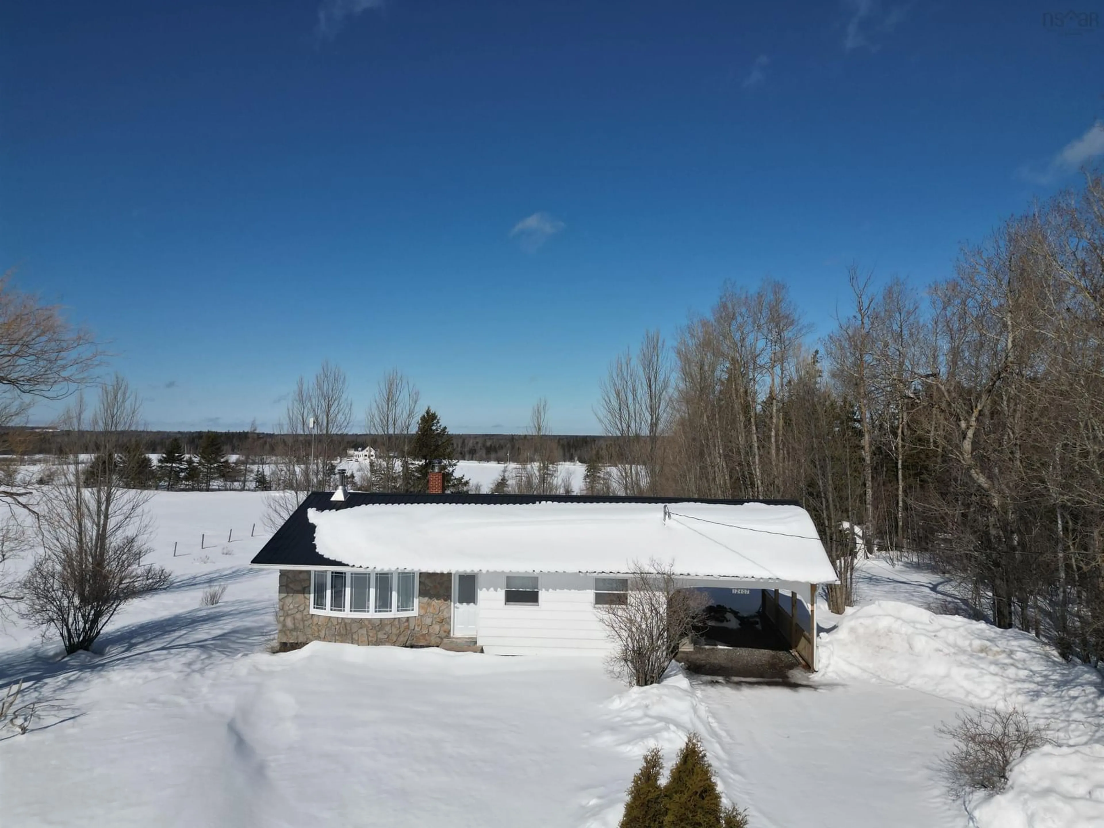 A pic from outside/outdoor area/front of a property/back of a property/a pic from drone, unknown for 12407 Highway 4, West Wentworth Nova Scotia B0M 1Z0