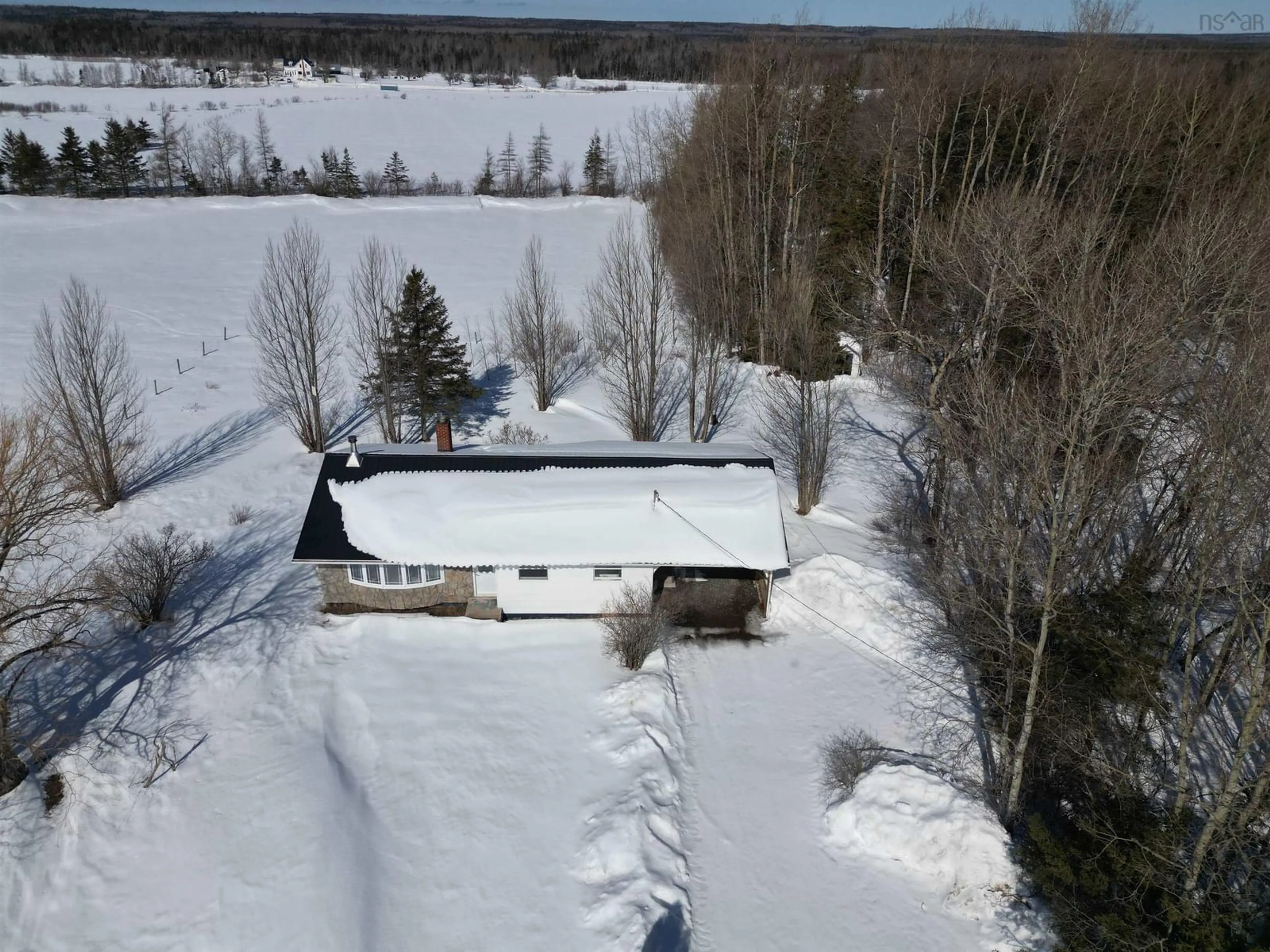 A pic from outside/outdoor area/front of a property/back of a property/a pic from drone, unknown for 12407 Highway 4, West Wentworth Nova Scotia B0M 1Z0