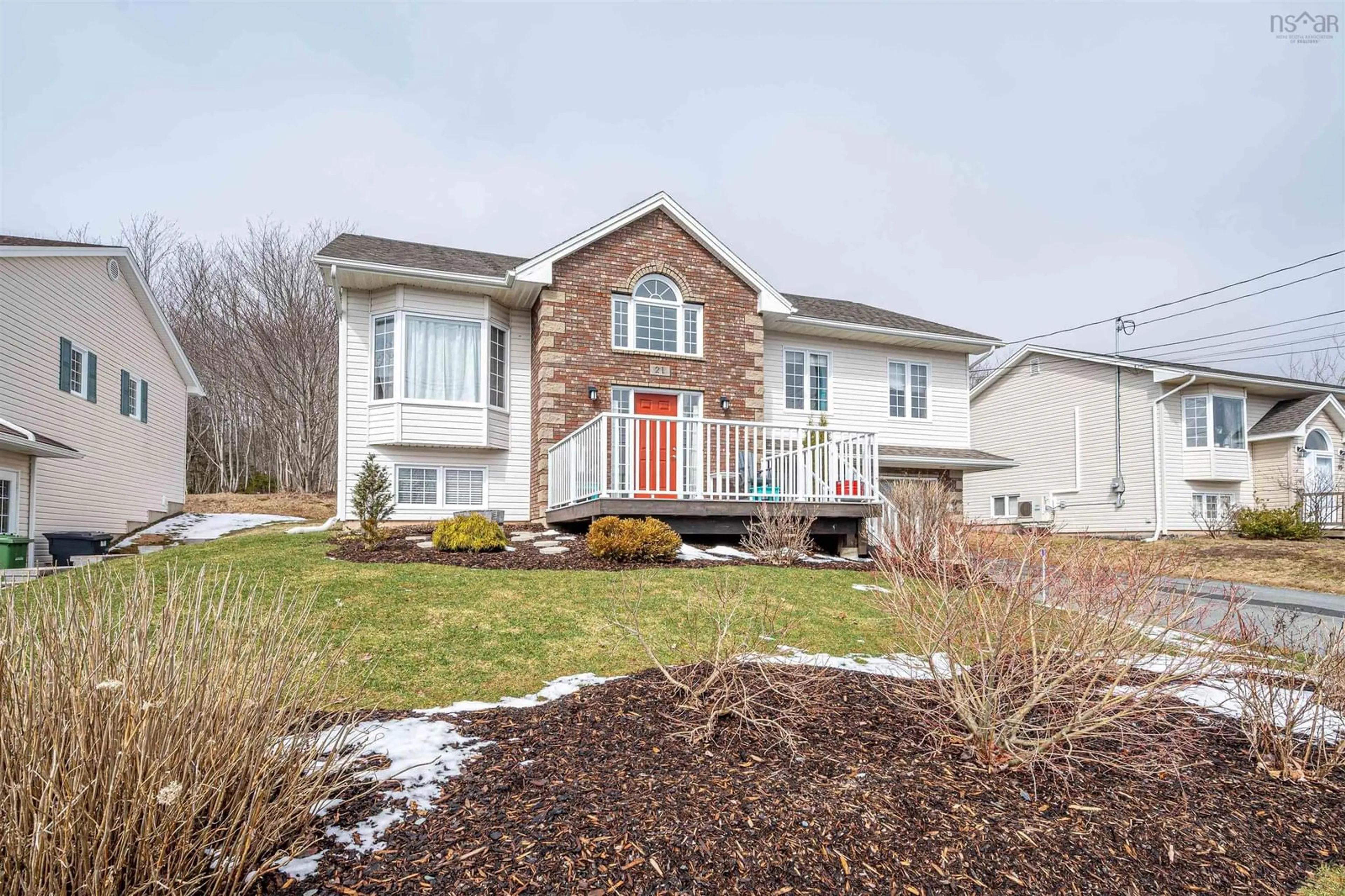 Home with vinyl exterior material, street for 21 Lundy Dr, Dartmouth Nova Scotia B2W 6M2