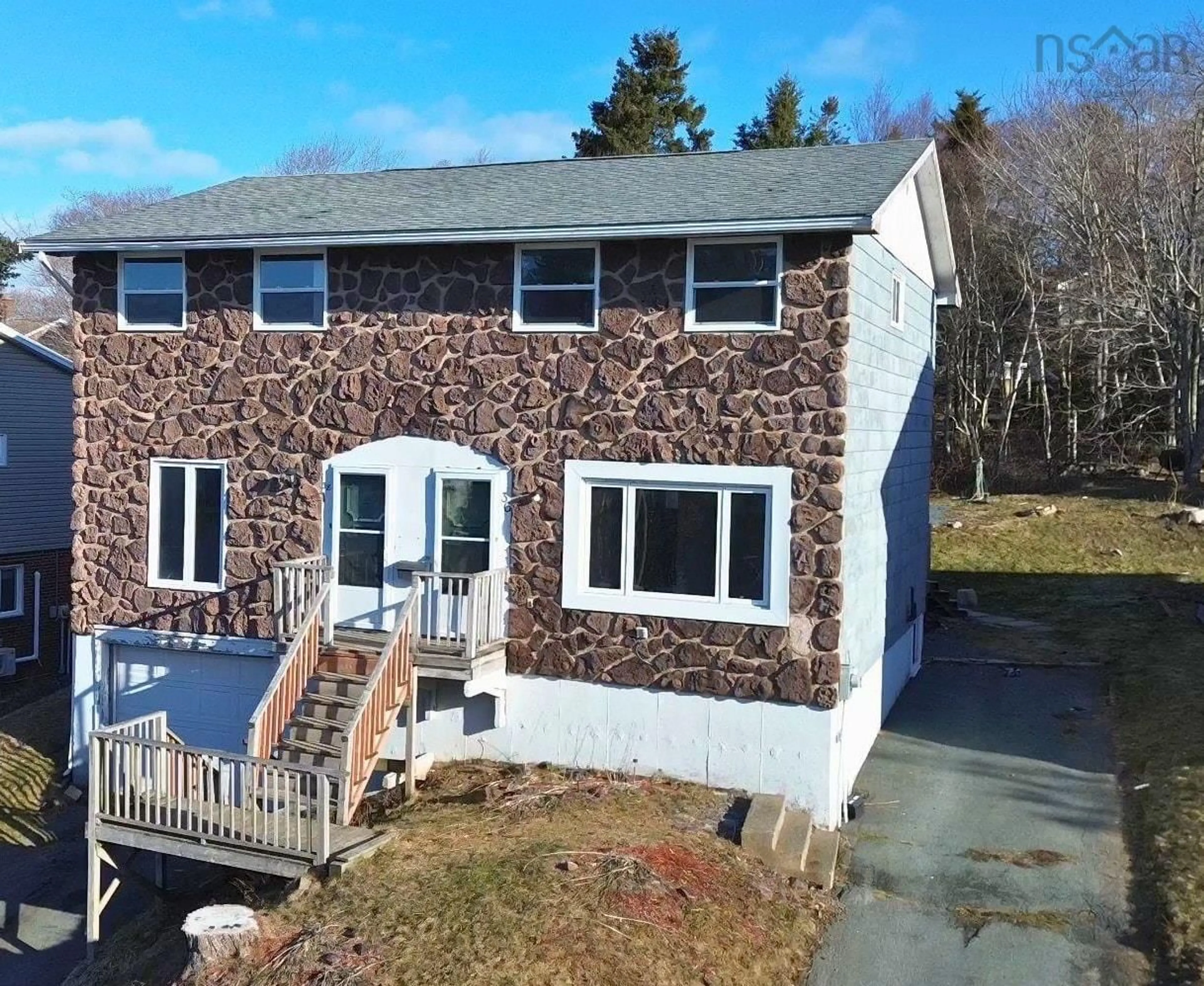 A pic from outside/outdoor area/front of a property/back of a property/a pic from drone, unknown for 36 Regal Rd, Dartmouth Nova Scotia B2W 4H6
