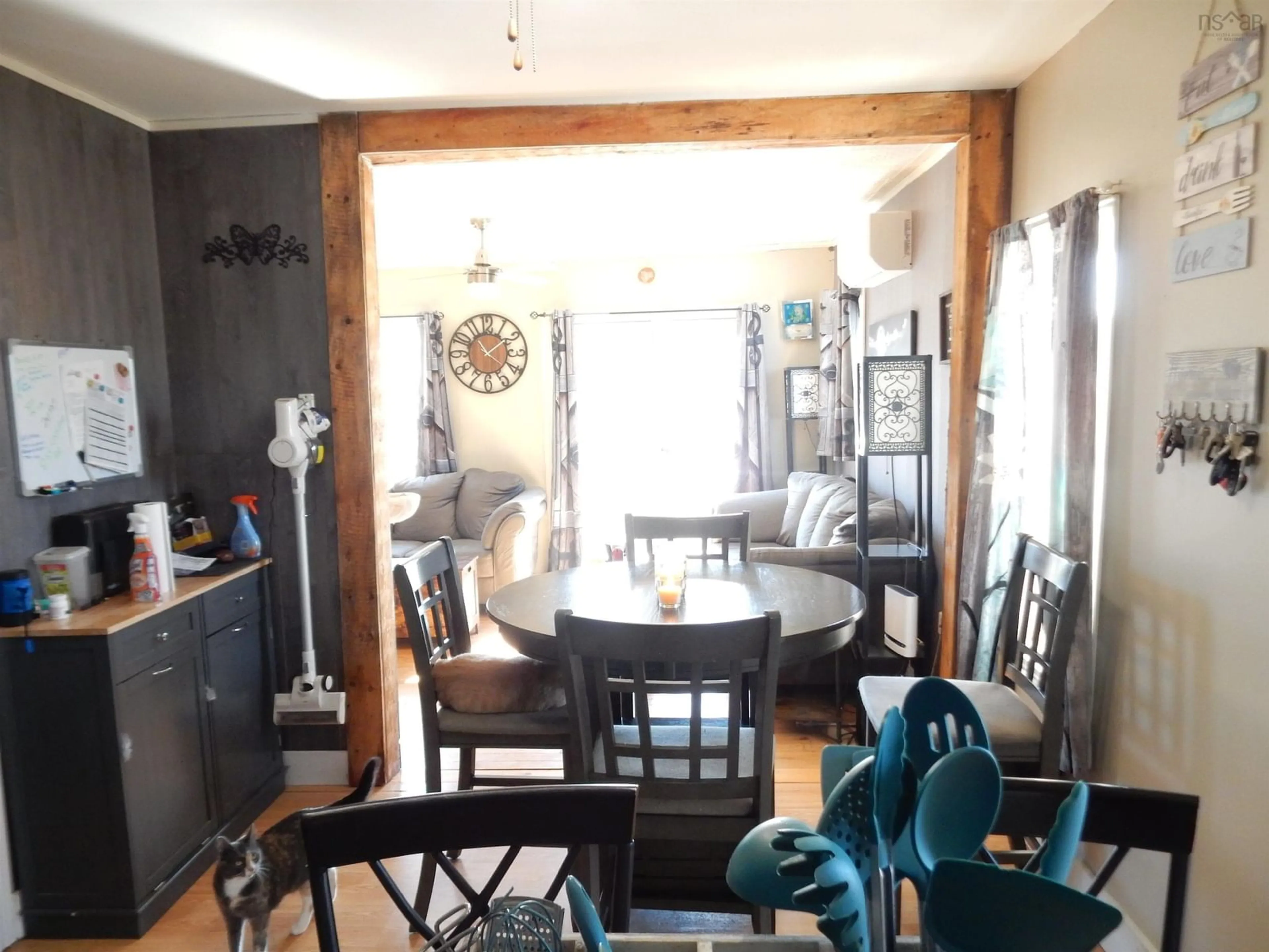 Dining room, wood/laminate floor for 8420 Highway 224, Upper Musquodoboit Nova Scotia B0N 2M0