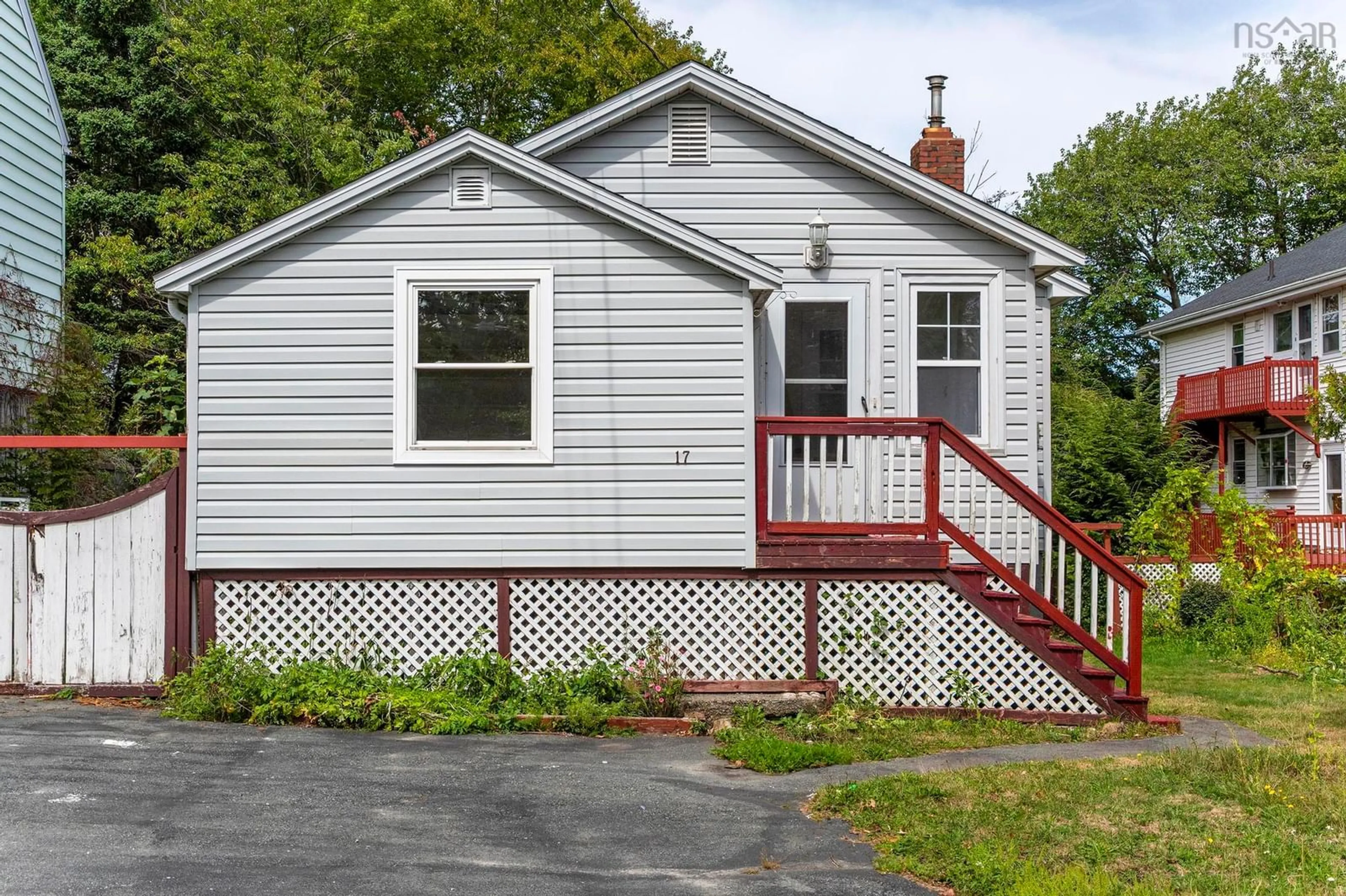 Home with vinyl exterior material, street for 17 Melrose Ave, Halifax Nova Scotia B3N 2E3