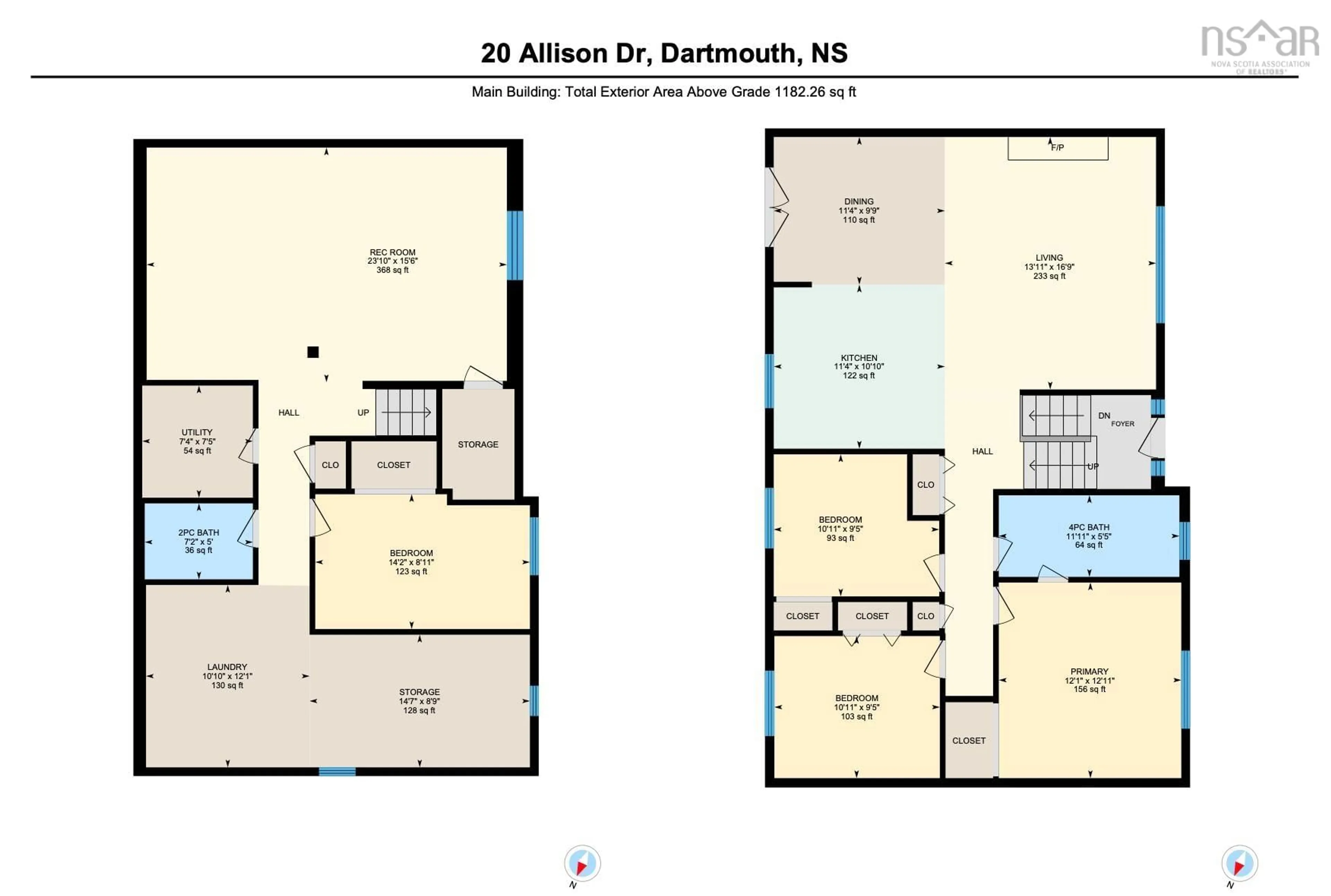 Floor plan for 20 Allison Dr, Dartmouth Nova Scotia B2V 1P9