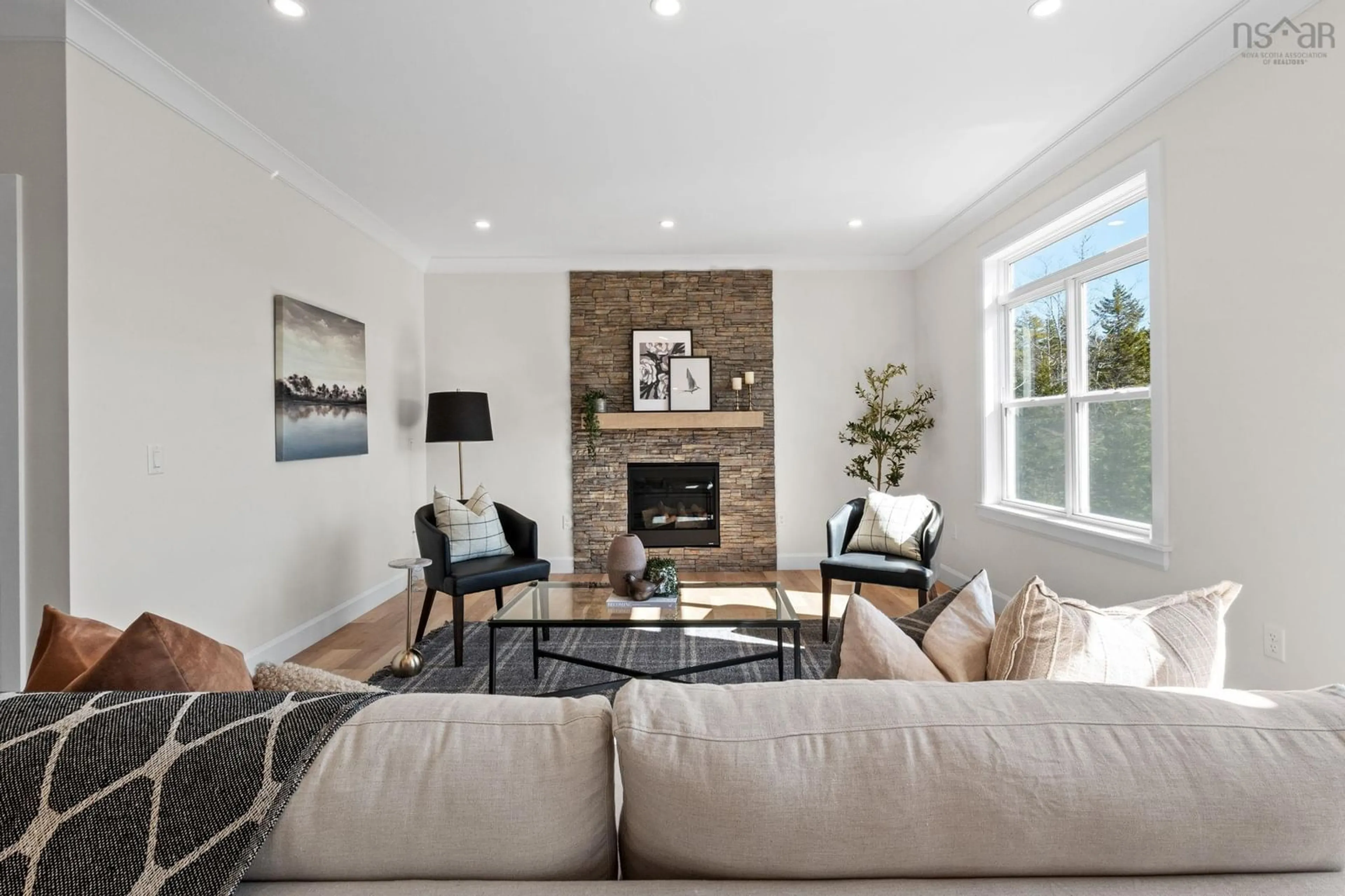 Living room with furniture, unknown for 121 Orchid Crt, Middle Sackville Nova Scotia B4E 0X2