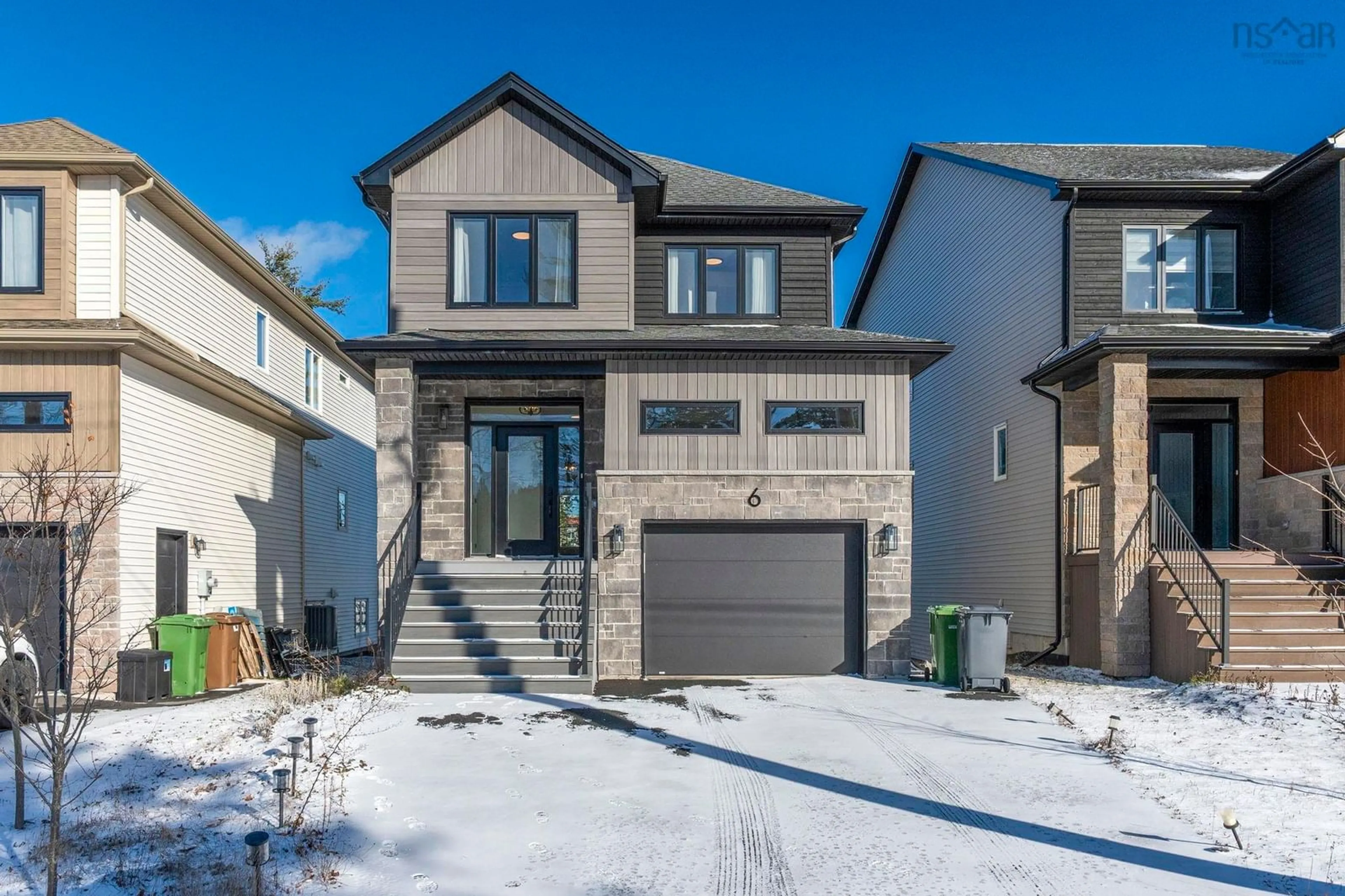 Home with brick exterior material, street for 6 Breaktrail Dr, Halifax Nova Scotia B4B 2J7