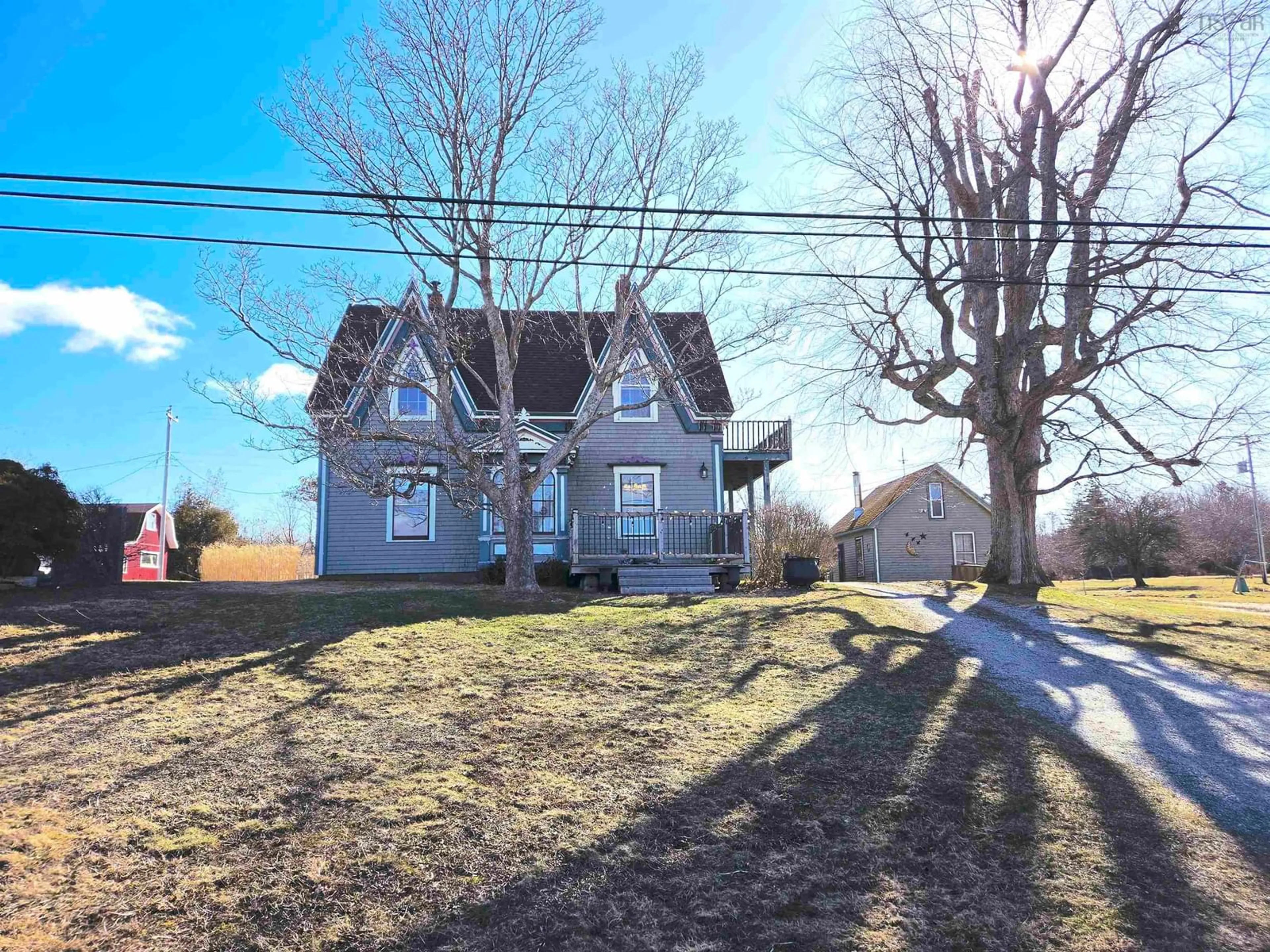 A pic from outside/outdoor area/front of a property/back of a property/a pic from drone, street for 1247 Sandy Point Rd, Sand Point Nova Scotia B0T 1W0