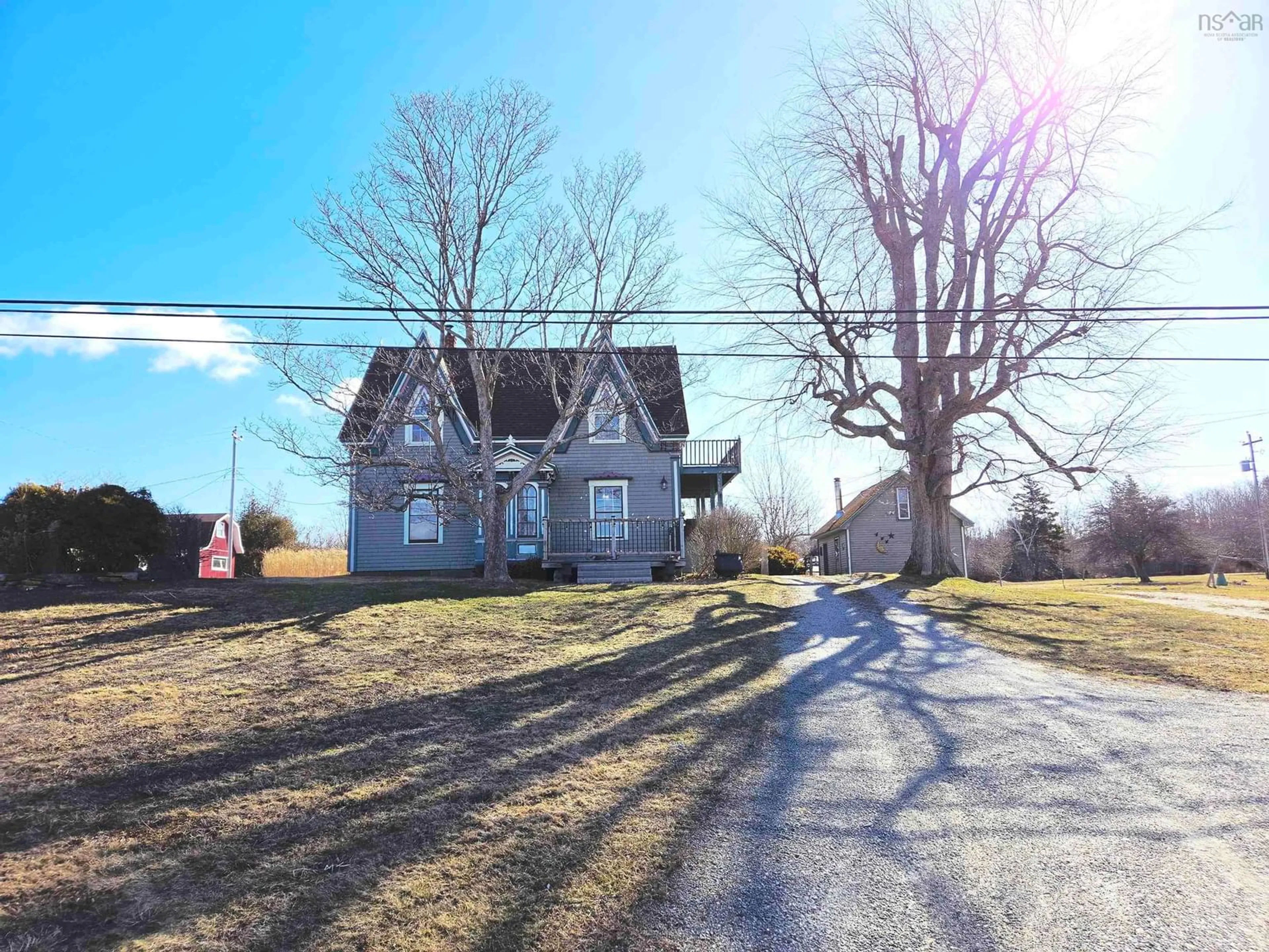 A pic from outside/outdoor area/front of a property/back of a property/a pic from drone, street for 1247 Sandy Point Rd, Sand Point Nova Scotia B0T 1W0
