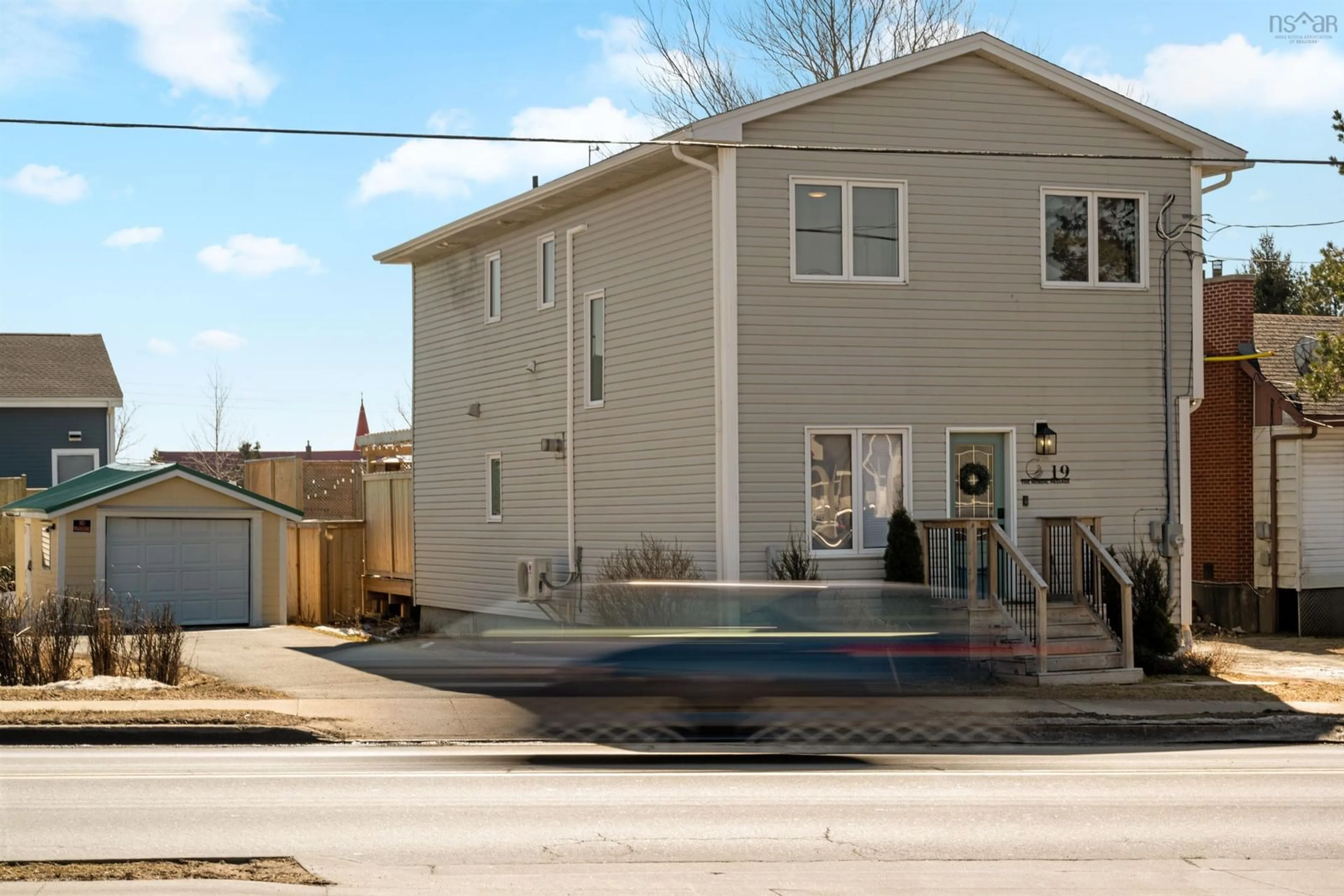 Home with vinyl exterior material, street for 19 Cow Bay Rd, Eastern Passage Nova Scotia B3G 1M5