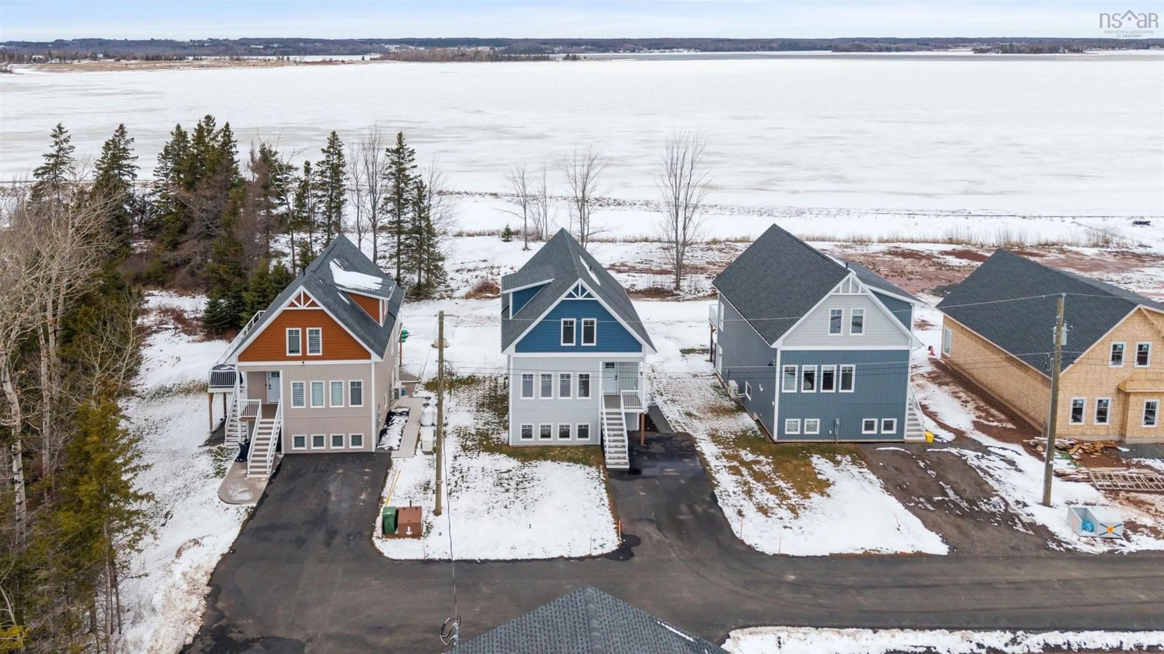 A pic from outside/outdoor area/front of a property/back of a property/a pic from drone, water/lake/river/ocean view for 36 Crews Quarters Lane, Tatamagouche Nova Scotia B0K 1V0
