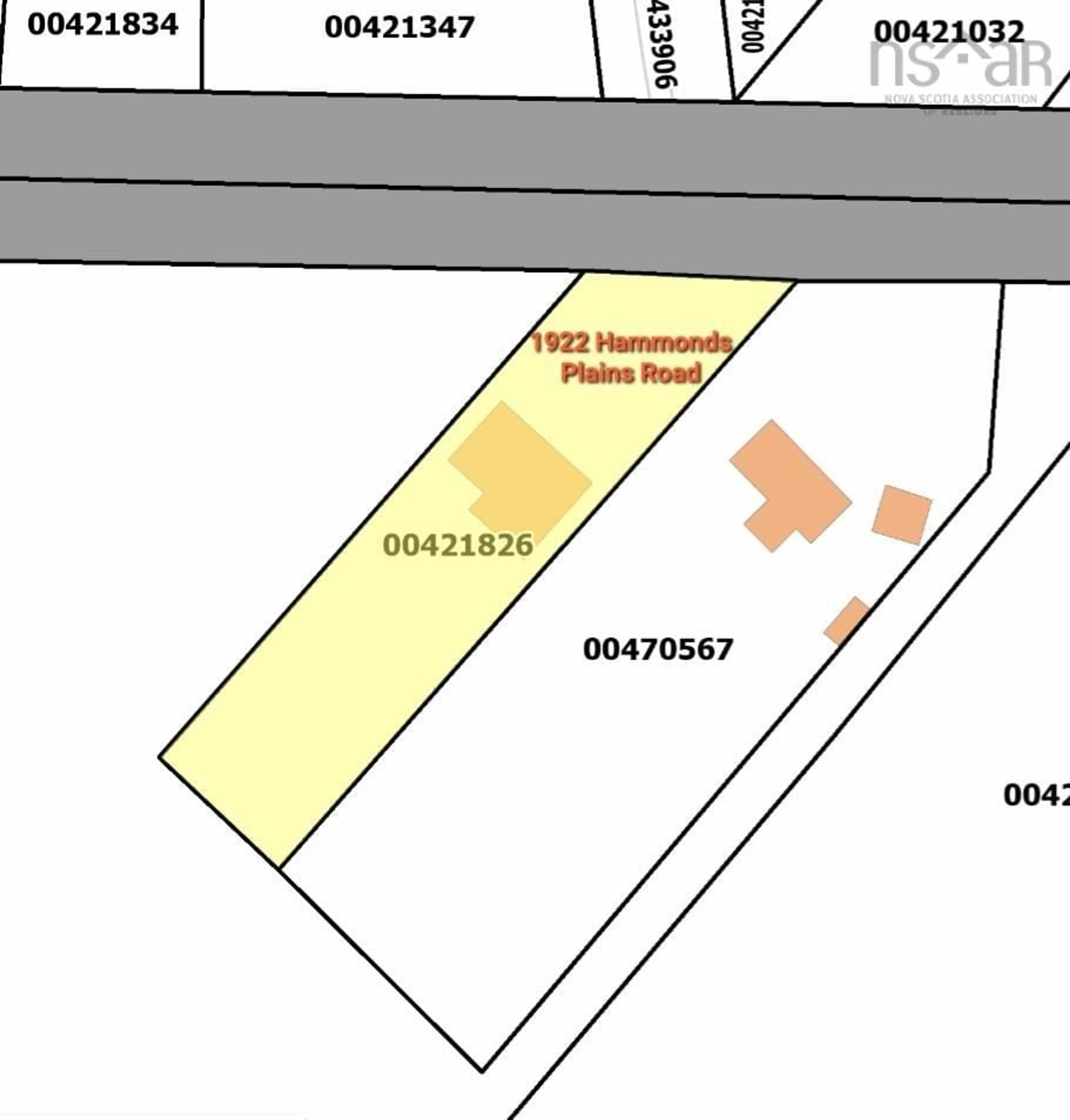 Picture of a map for 1922 Hammonds Plains Rd, Hammonds Plains Nova Scotia B4B 1P4