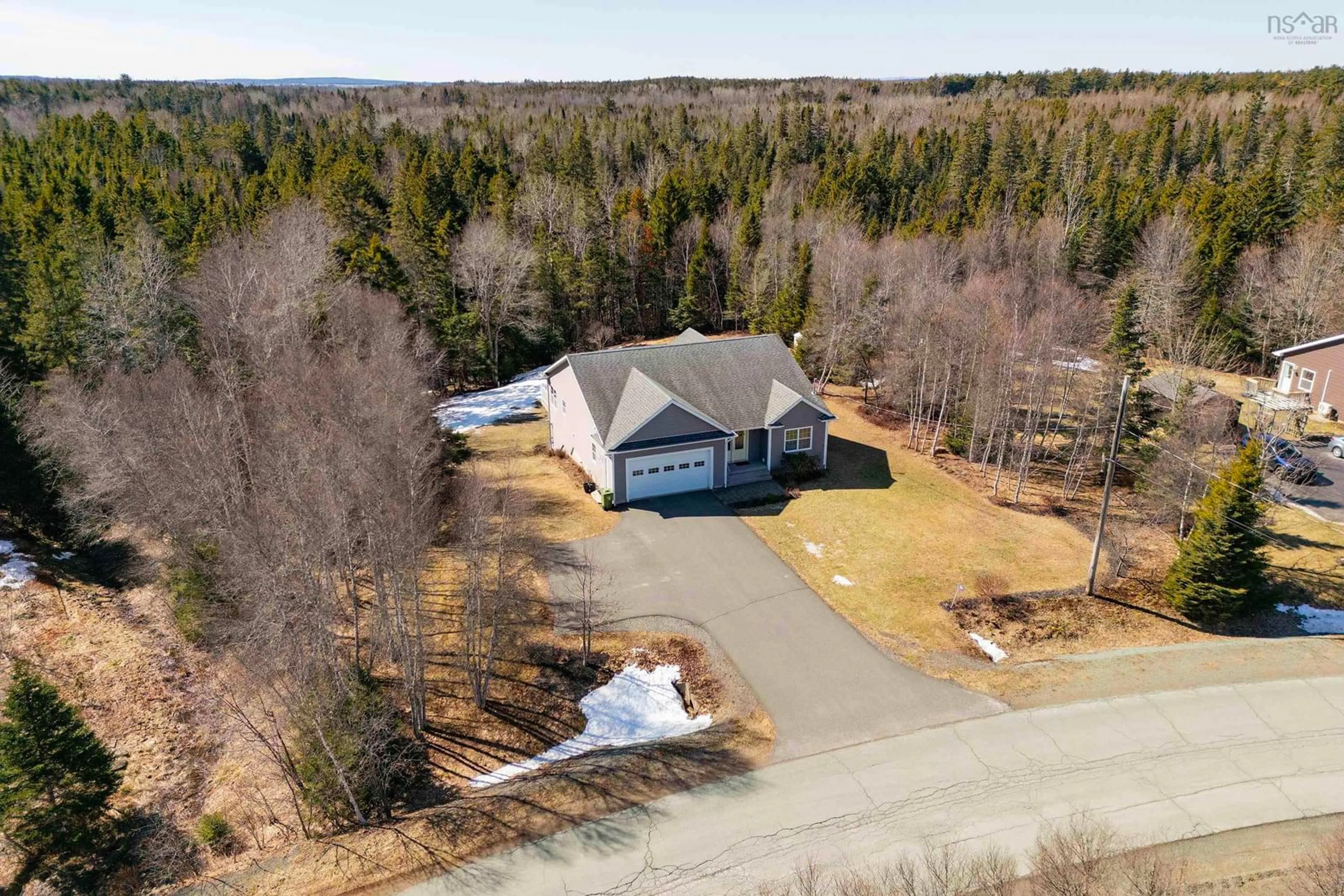 A pic from outside/outdoor area/front of a property/back of a property/a pic from drone, unknown for 128 Riverbend Dr, Brookdale Nova Scotia B4H 3Y1
