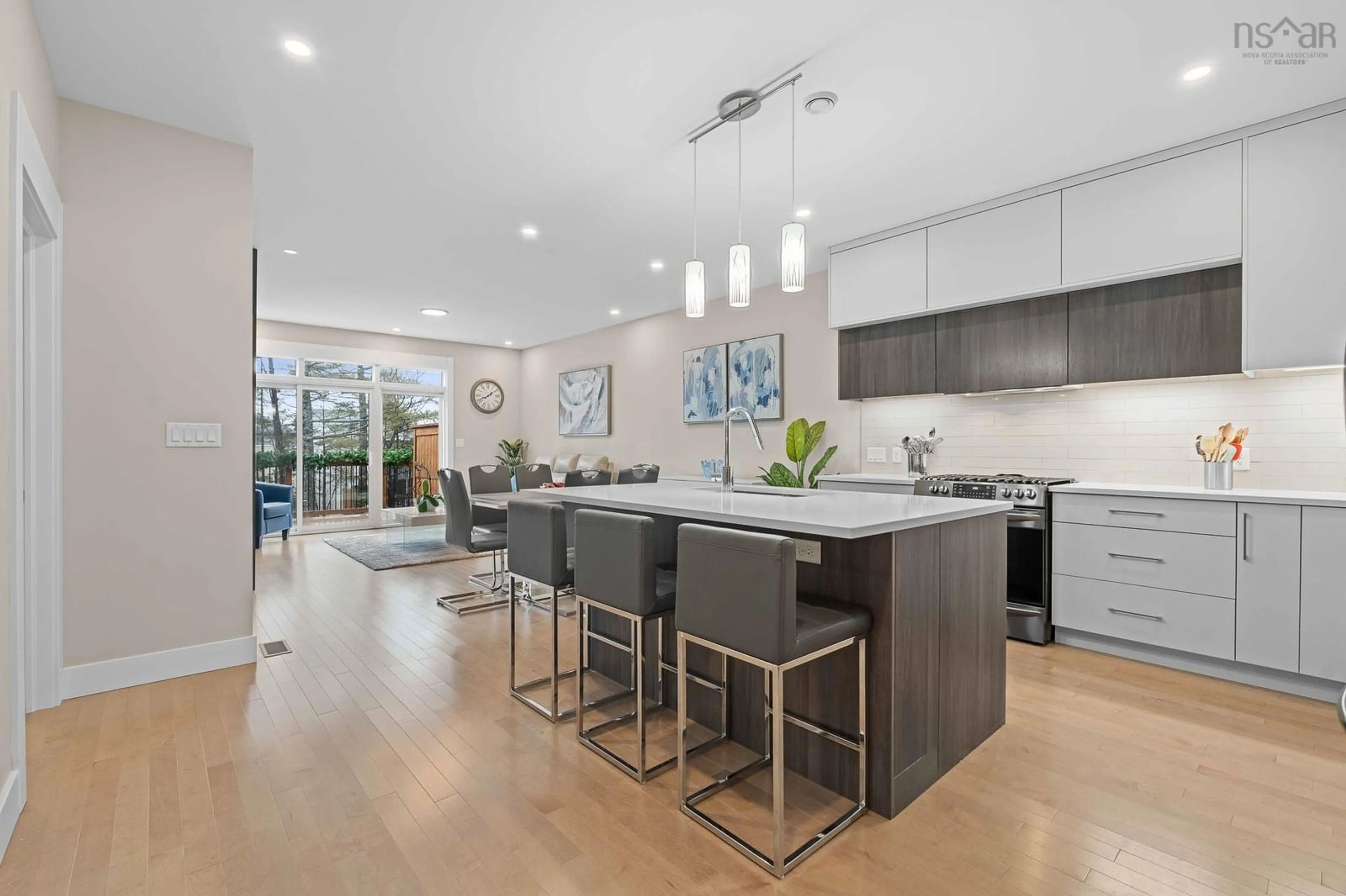 Open concept kitchen, ceramic/tile floor for 14 Helen Creighton Crt, Bedford Nova Scotia B4B 0Z6