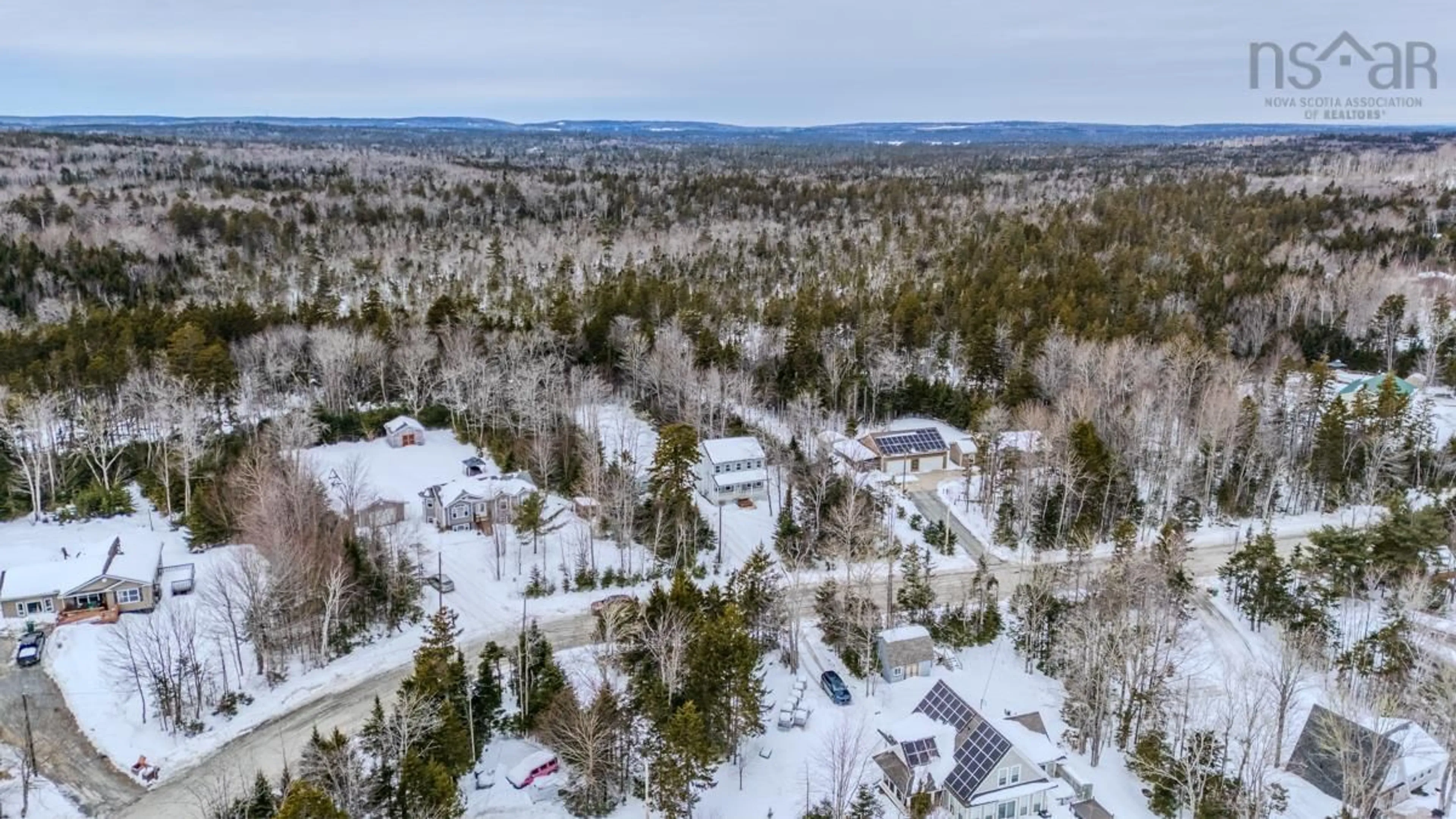 A pic from outside/outdoor area/front of a property/back of a property/a pic from drone, forest/trees view for 259 Lakecrest Dr, Mount Uniacke Nova Scotia B0N 1Z0