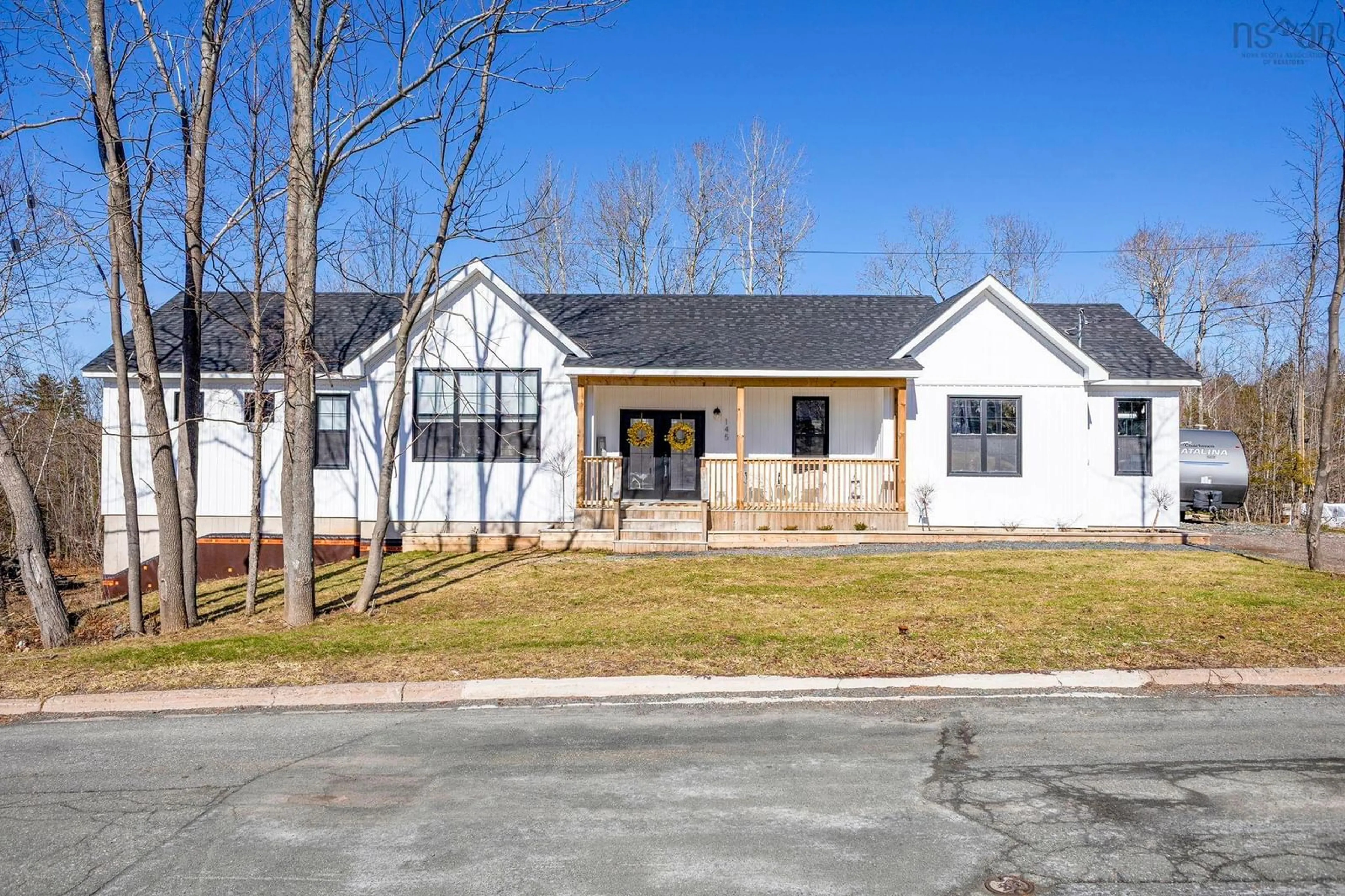 Home with brick exterior material, street for 145 Strickland Ave, Trenton Nova Scotia B0K 1X1