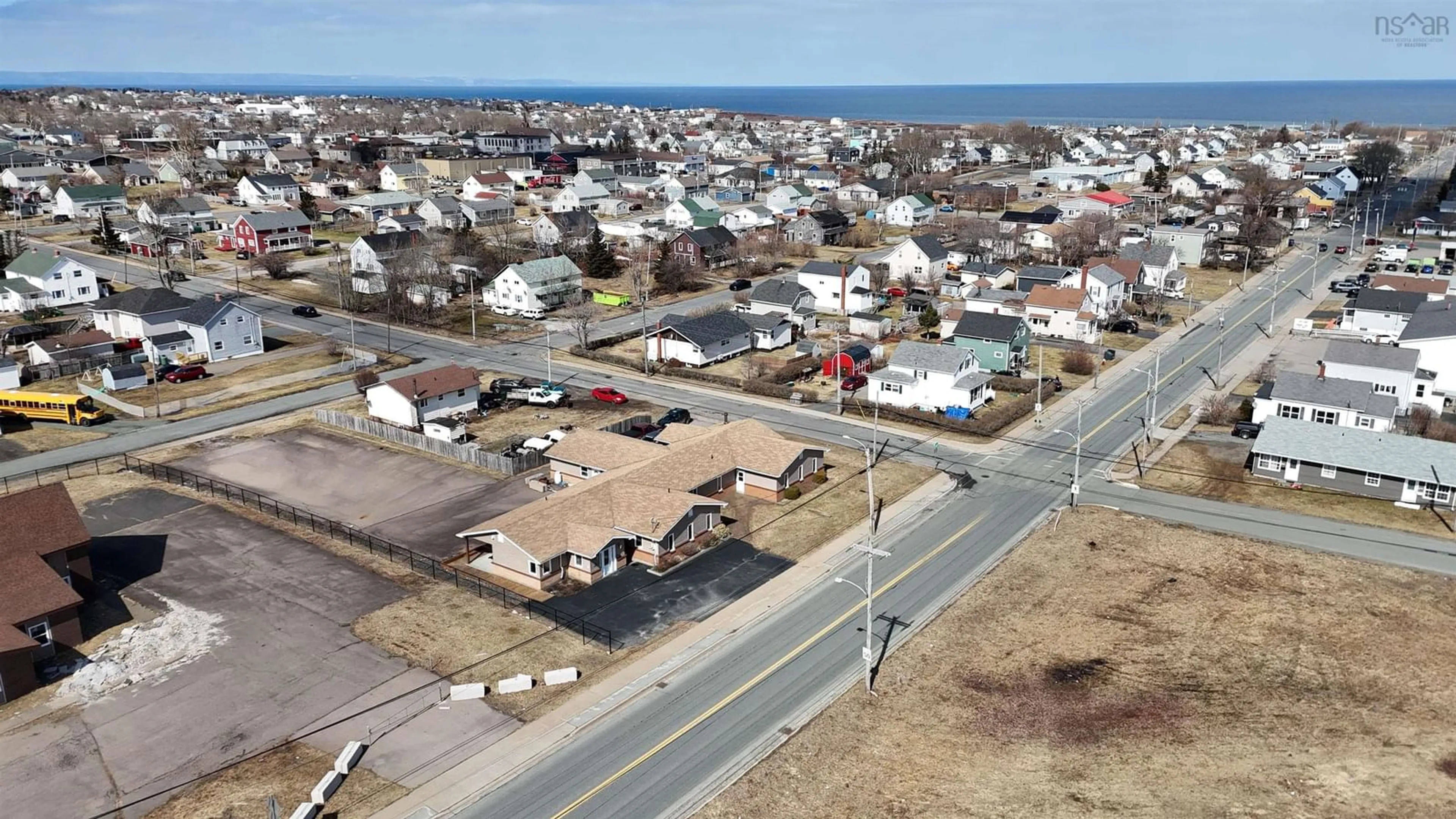 A pic from outside/outdoor area/front of a property/back of a property/a pic from drone, street for 507 King St, New Waterford Nova Scotia B1H 3Y8