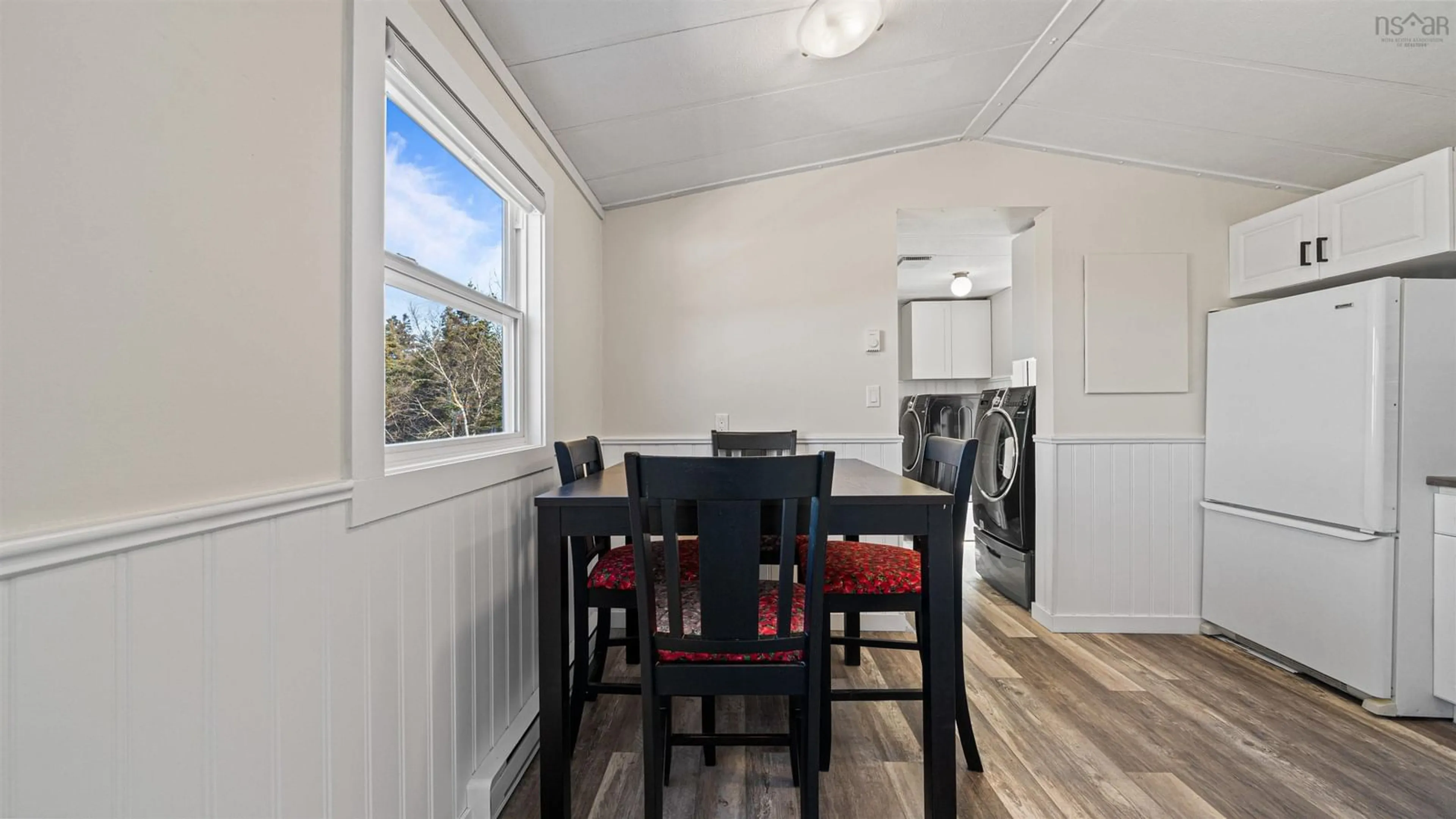 Dining room, wood/laminate floor for 1557 East Chezzetcook Rd, Halifax Nova Scotia B0J 1N0