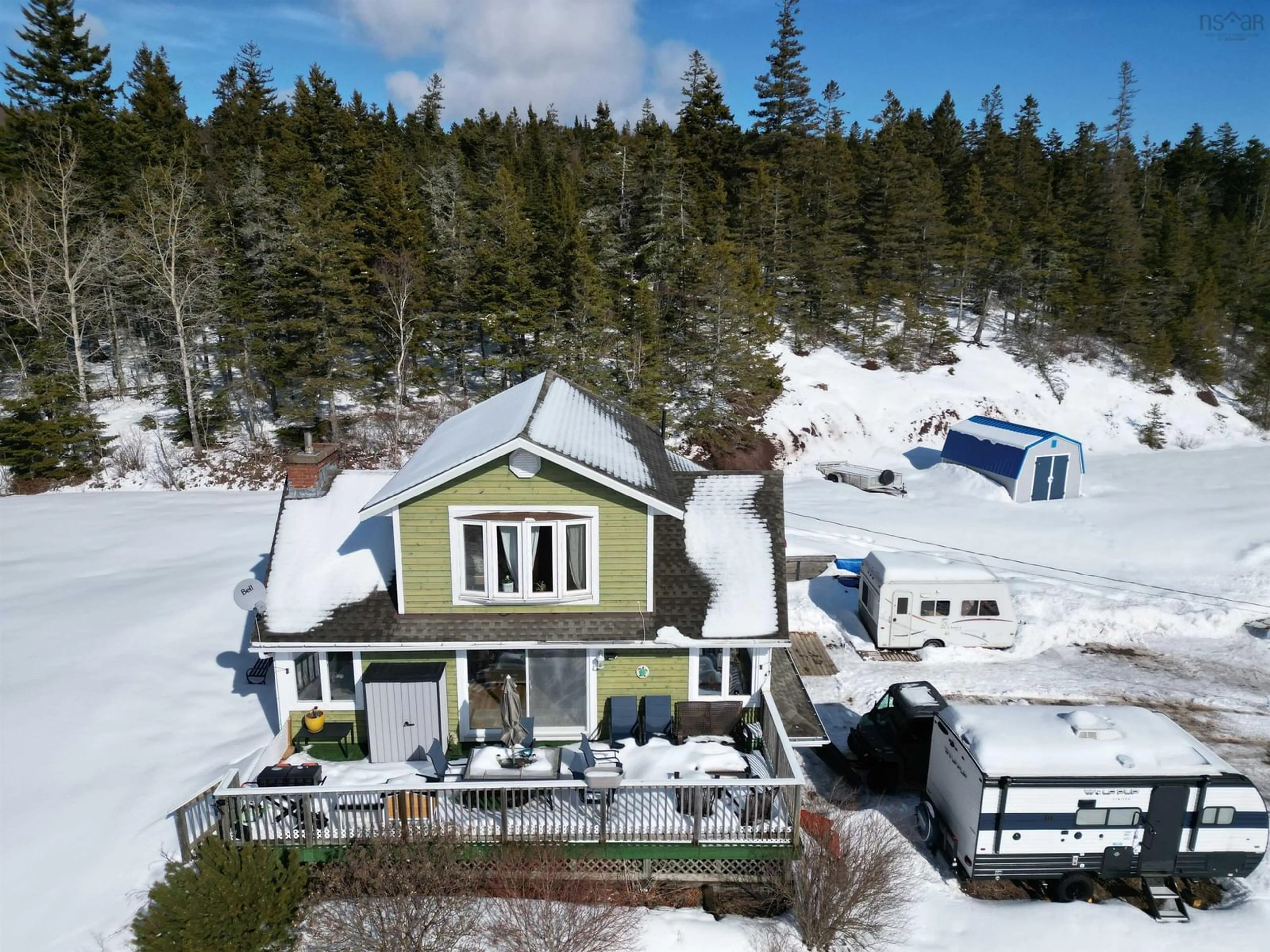 A pic from outside/outdoor area/front of a property/back of a property/a pic from drone, street for 278/280 Etta Dr, Economy Nova Scotia B0M 1J0