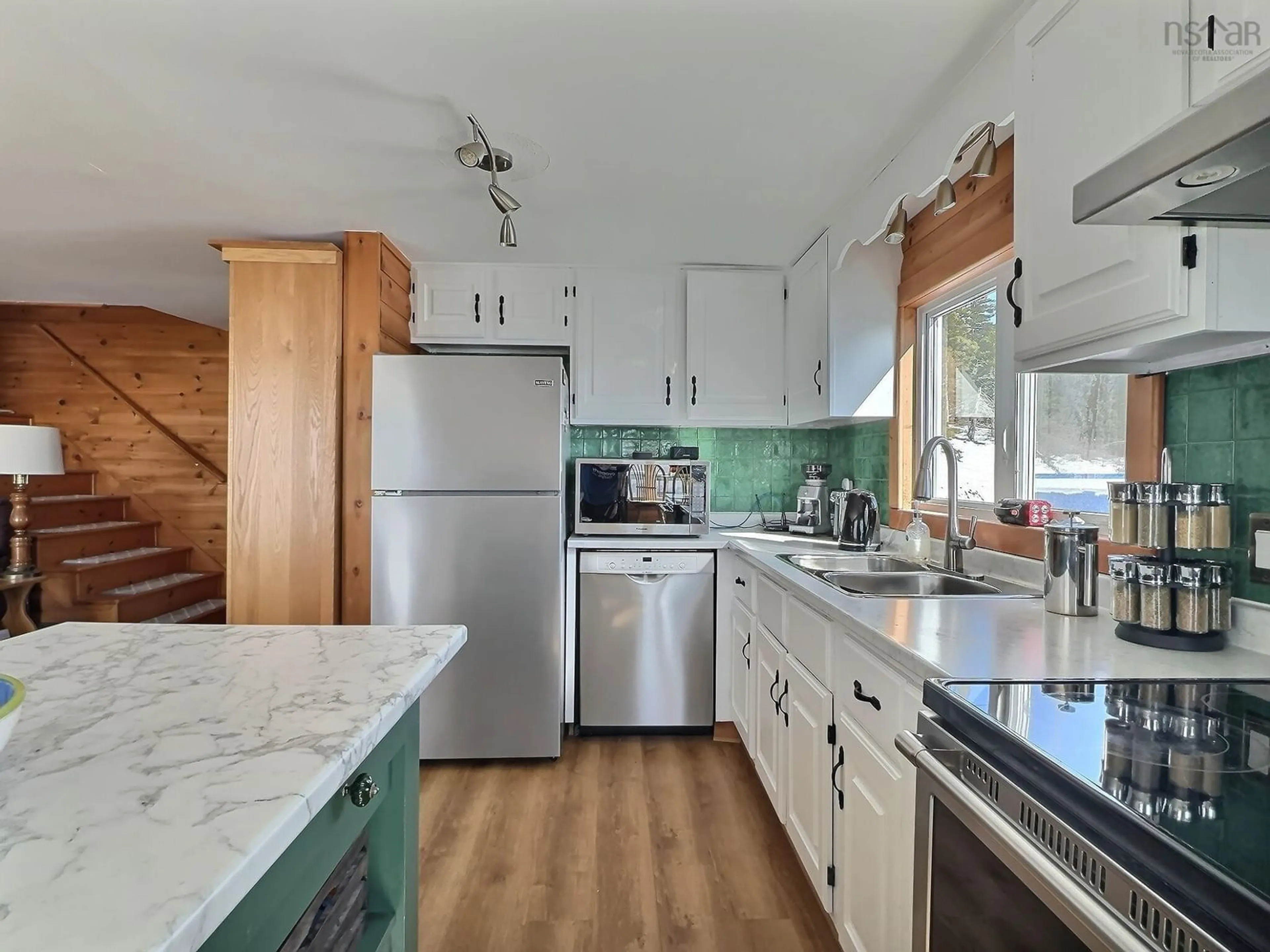 Open concept kitchen, ceramic/tile floor for 278/280 Etta Dr, Economy Nova Scotia B0M 1J0