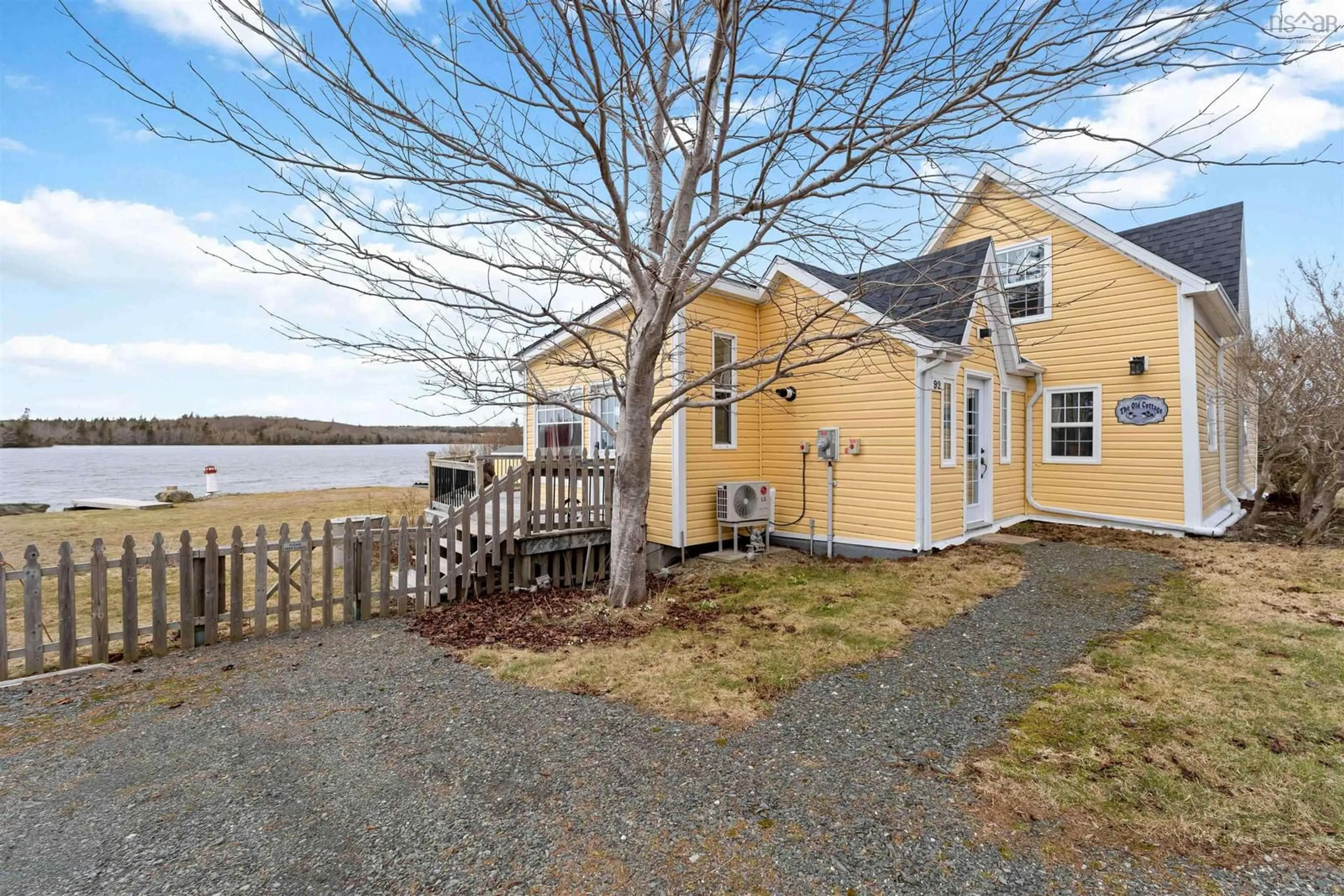 A pic from outside/outdoor area/front of a property/back of a property/a pic from drone, water/lake/river/ocean view for 92 Lake Darling Rd, Darlings Lake Nova Scotia B5A 5L1