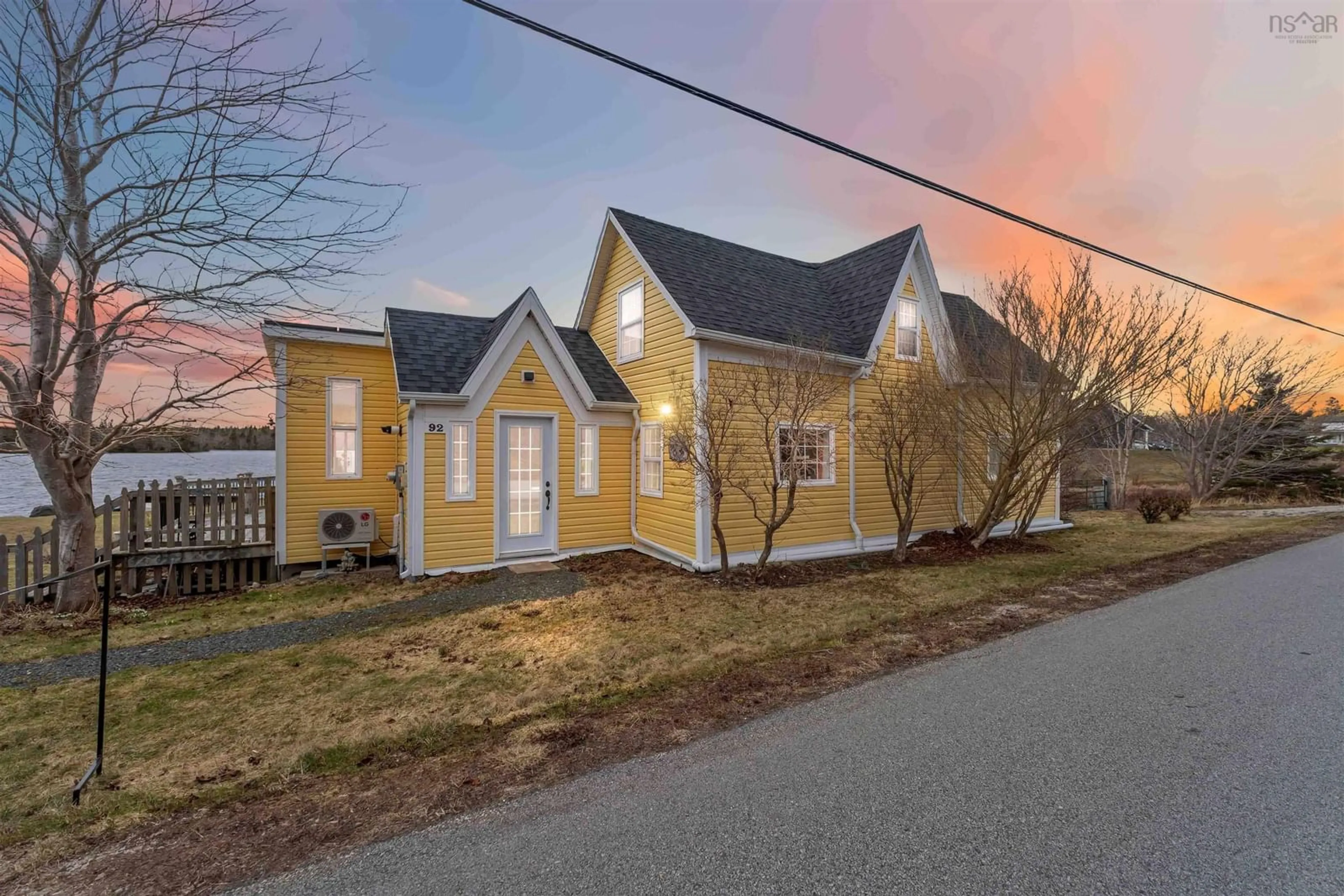 A pic from outside/outdoor area/front of a property/back of a property/a pic from drone, street for 92 Lake Darling Rd, Darlings Lake Nova Scotia B5A 5L1