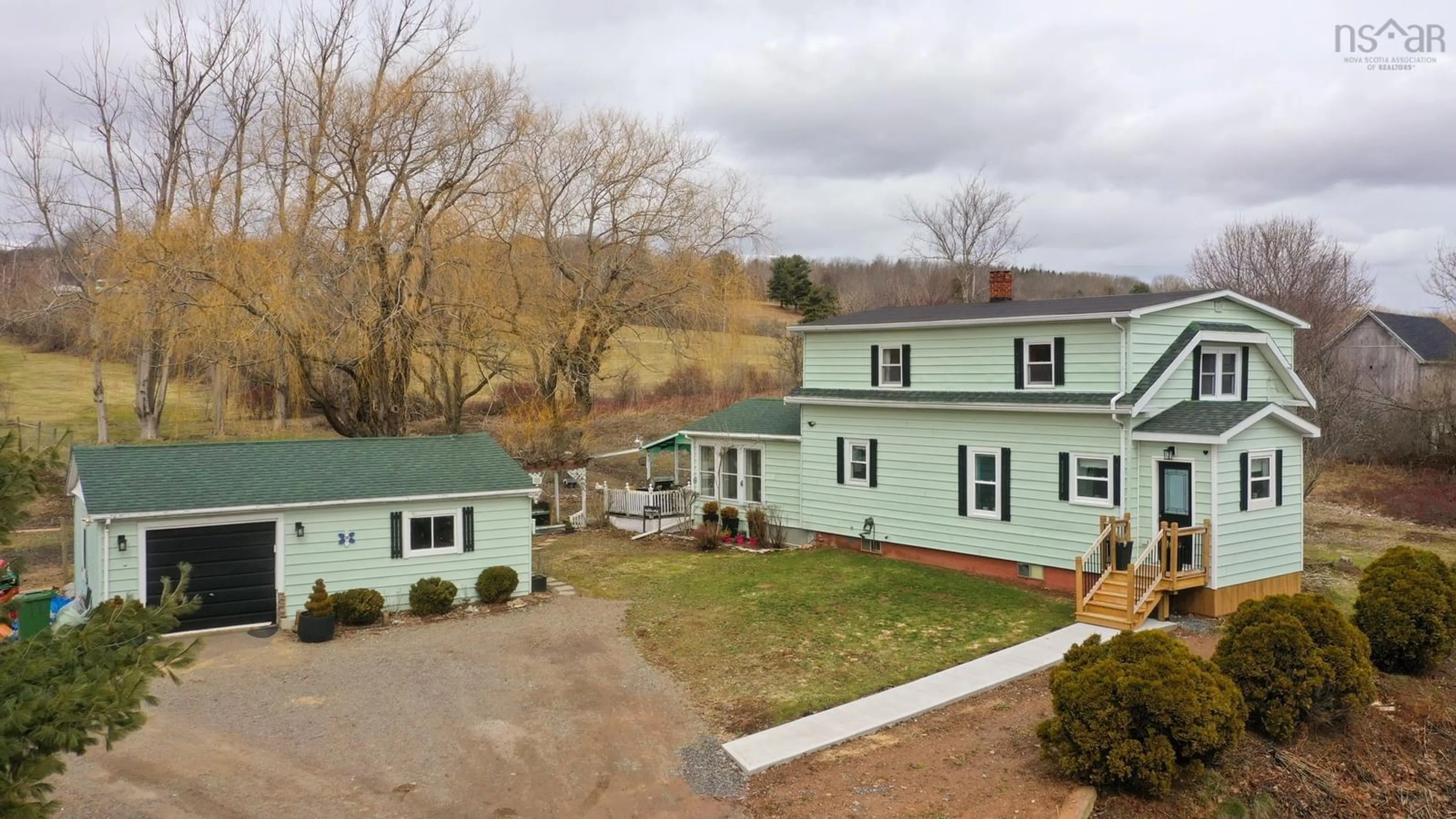 A pic from outside/outdoor area/front of a property/back of a property/a pic from drone, unknown for 7025 12 Hwy, North Alton Nova Scotia B4N 3V8