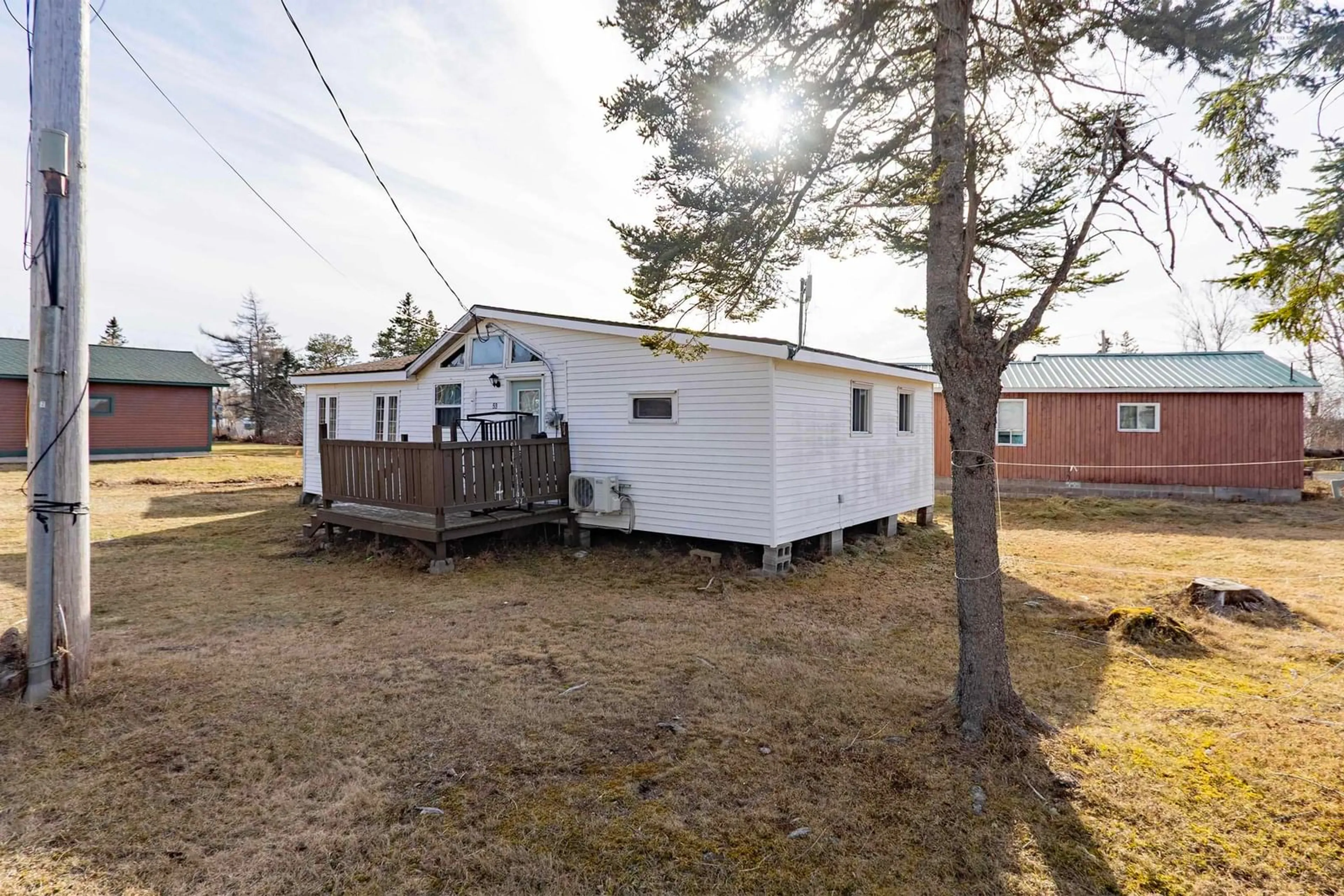 A pic from outside/outdoor area/front of a property/back of a property/a pic from drone, building for 53 Jackson Point Rd, Tidnish Bridge Nova Scotia B4H 3X9