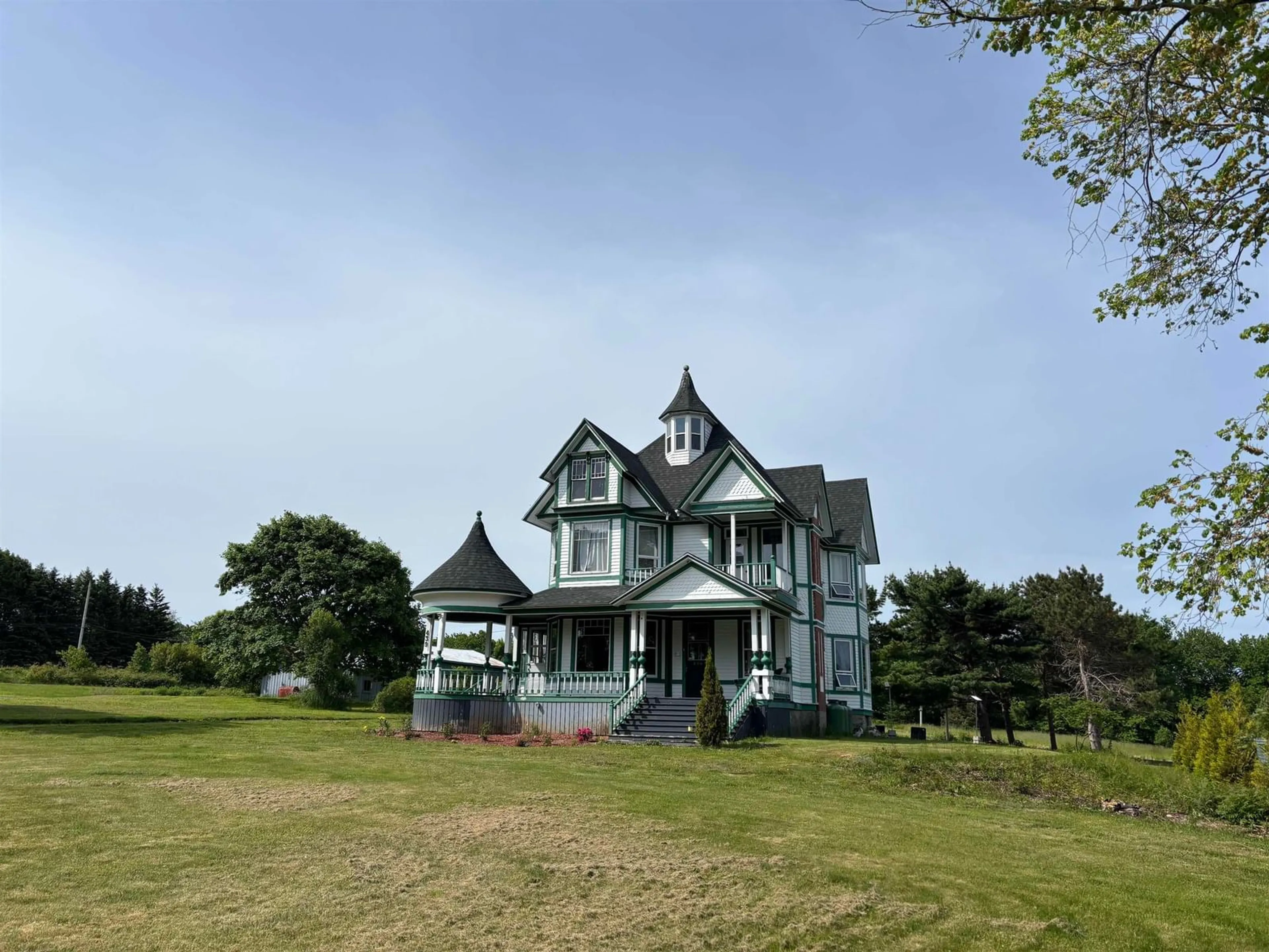 A pic from outside/outdoor area/front of a property/back of a property/a pic from drone, unknown for 439 Johnson Road, Georges River Nova Scotia B1Y 3B7