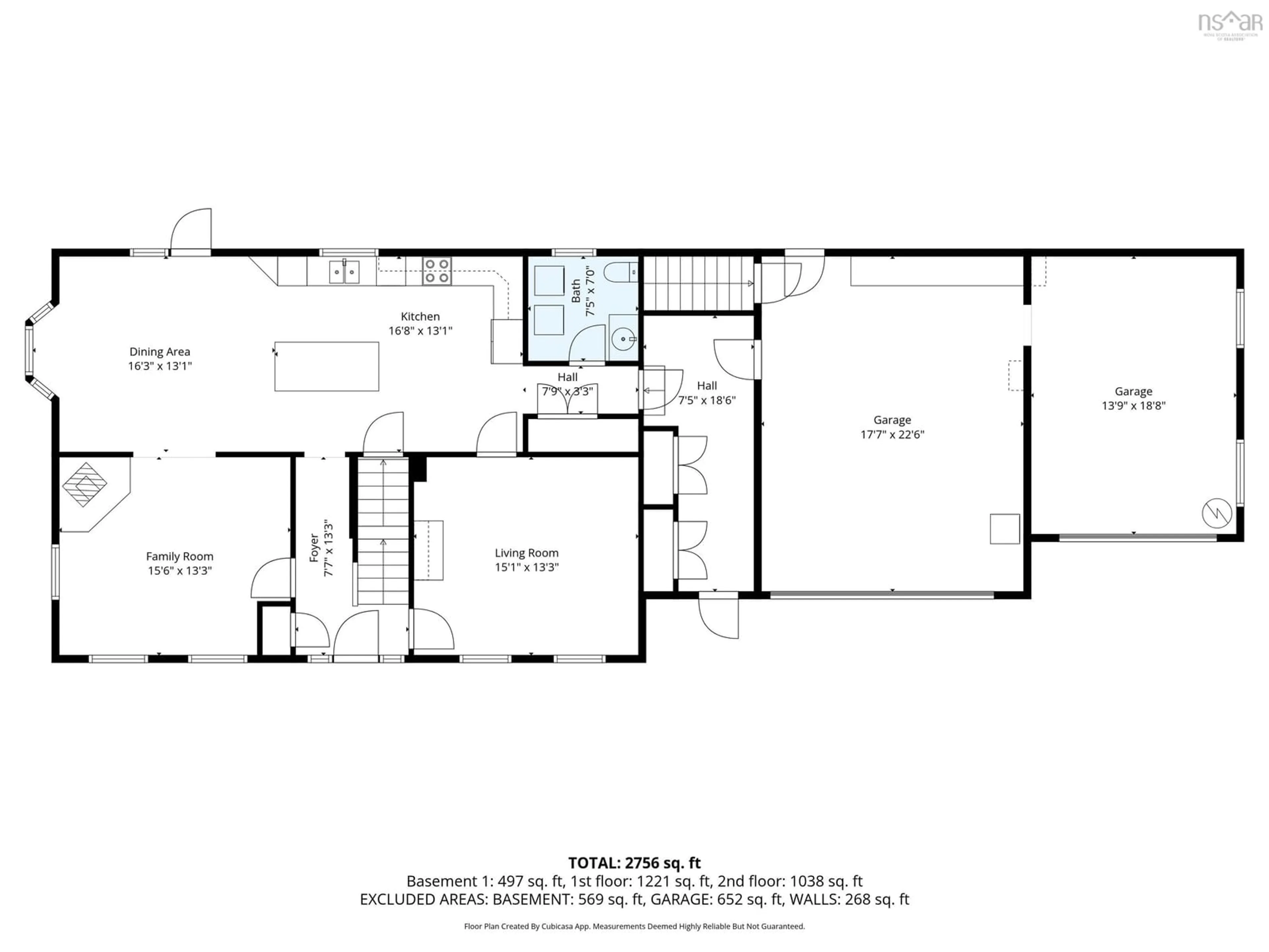 Floor plan for 4667 Highway 316 #316, Lower South River Nova Scotia B2G 2L4