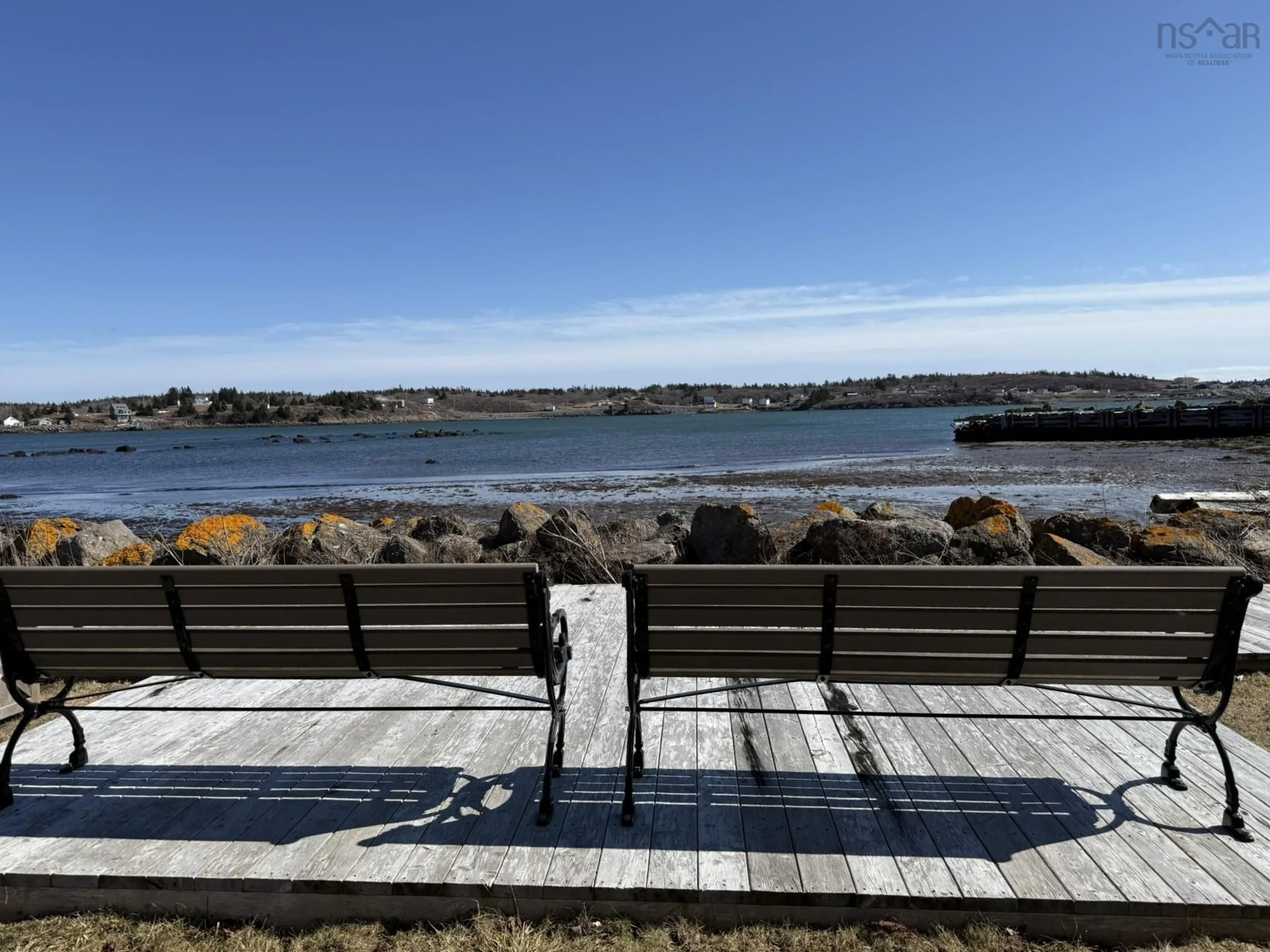 Patio, water/lake/river/ocean view for 198 Boudreauville Rd, Boudreauville Nova Scotia B0E 2L0