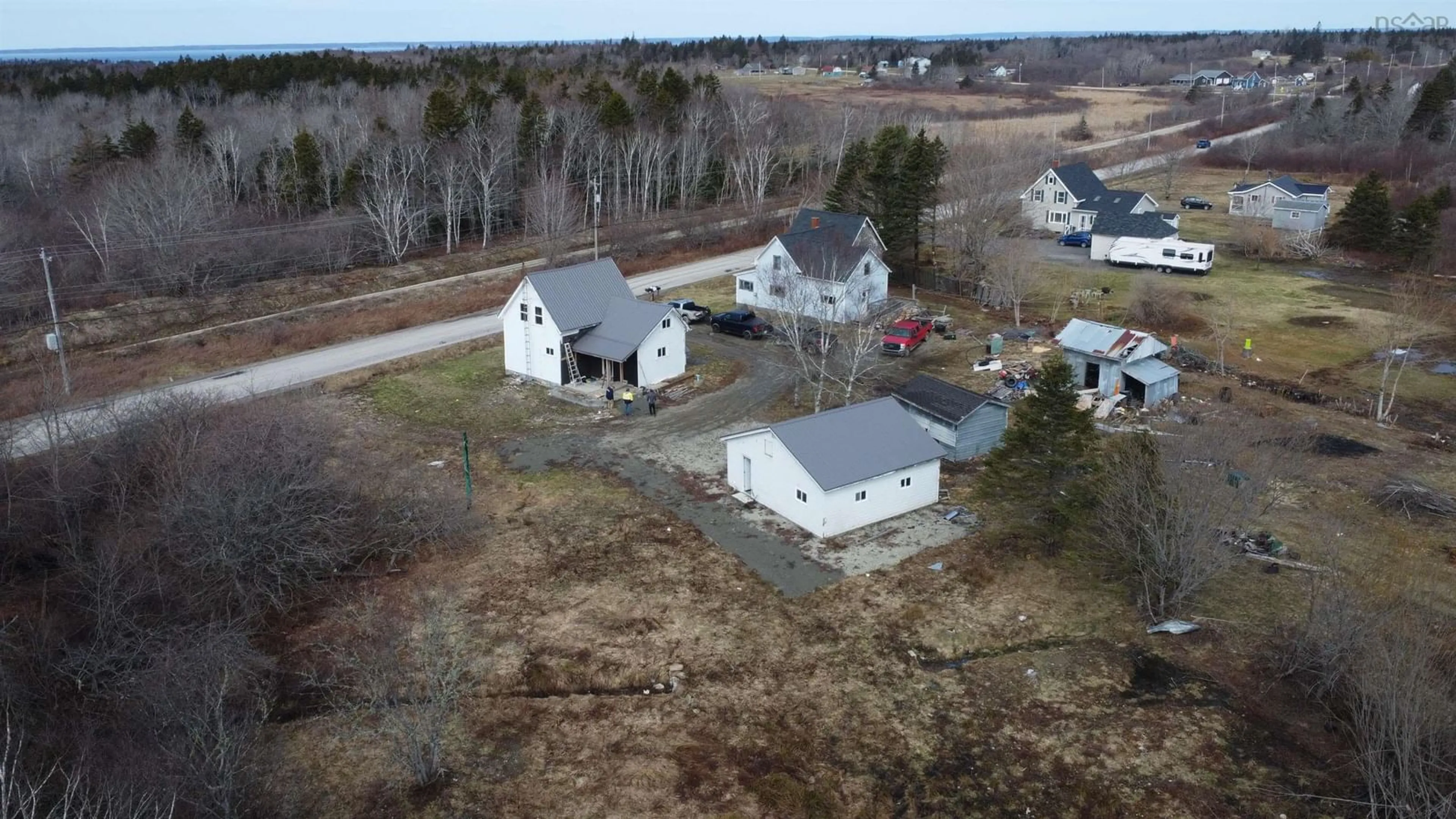 A pic from outside/outdoor area/front of a property/back of a property/a pic from drone, unknown for 1012 Maza Rd, Bangor Nova Scotia B0W 2Z0