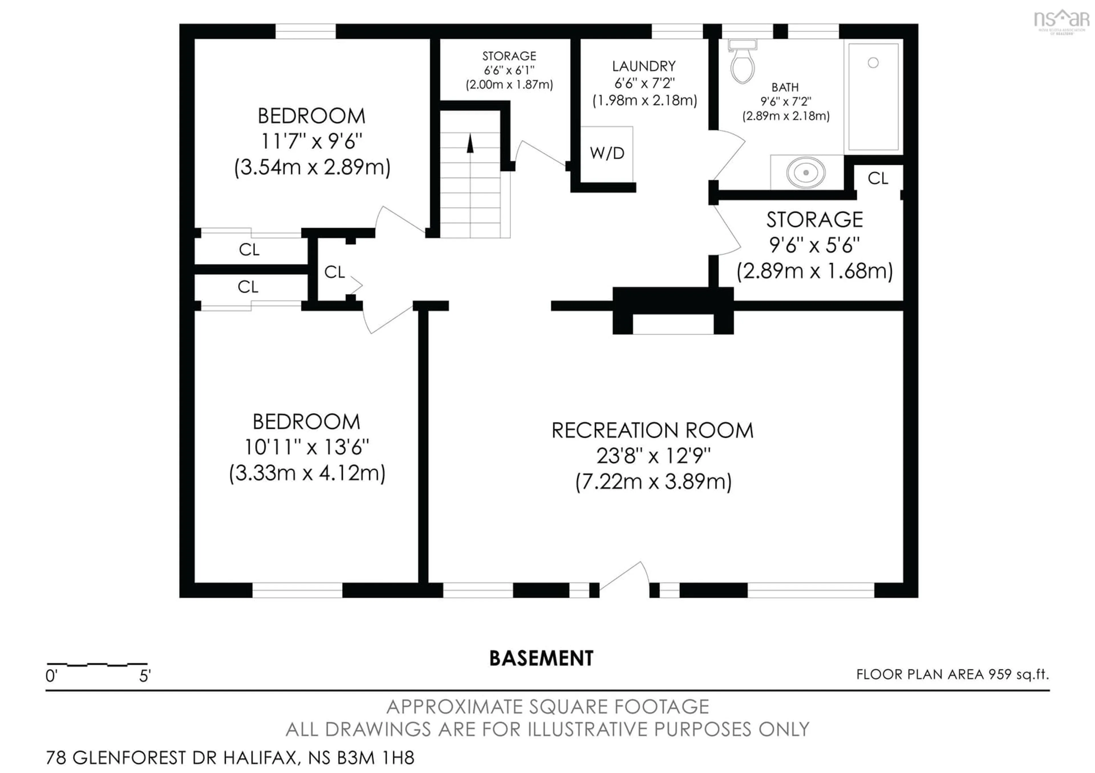 Floor plan for 78 Glenforest Dr, Halifax Nova Scotia B3M 1H8