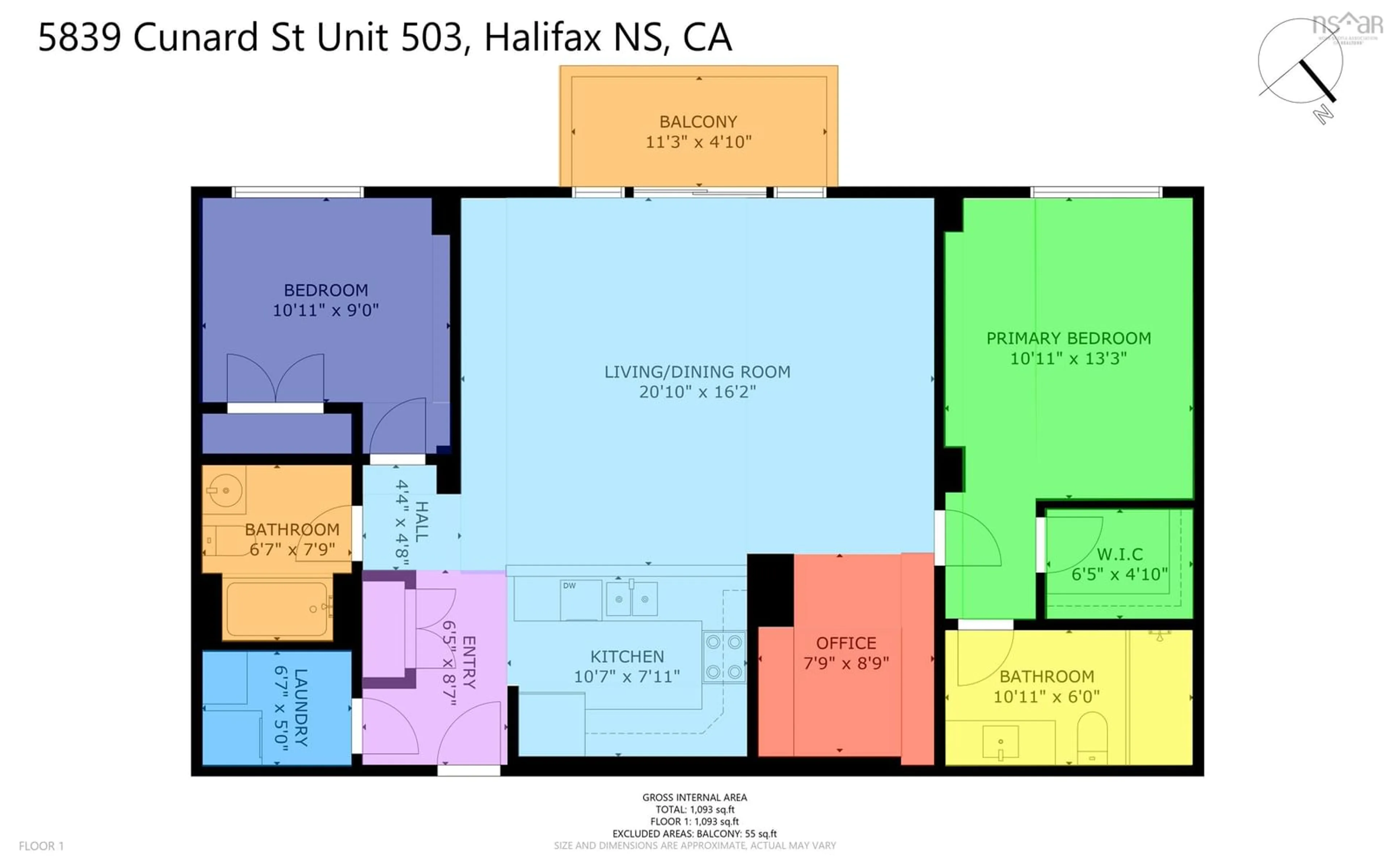 Floor plan for 5839 Cunard St #503, Halifax Peninsula Nova Scotia B3K 0B9