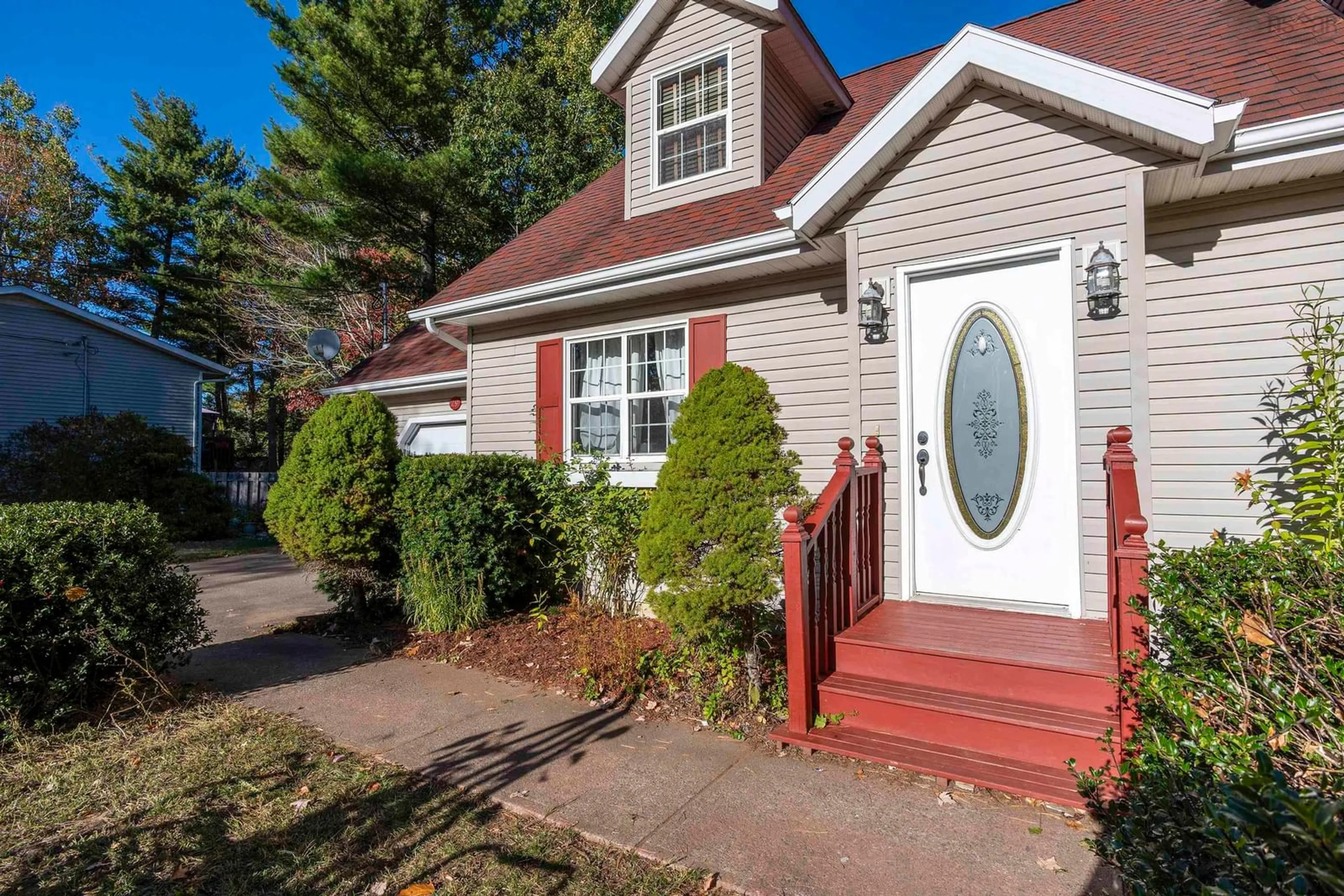 Home with vinyl exterior material, street for 29 Robie Ave, Greenwood Nova Scotia B0P 1R0