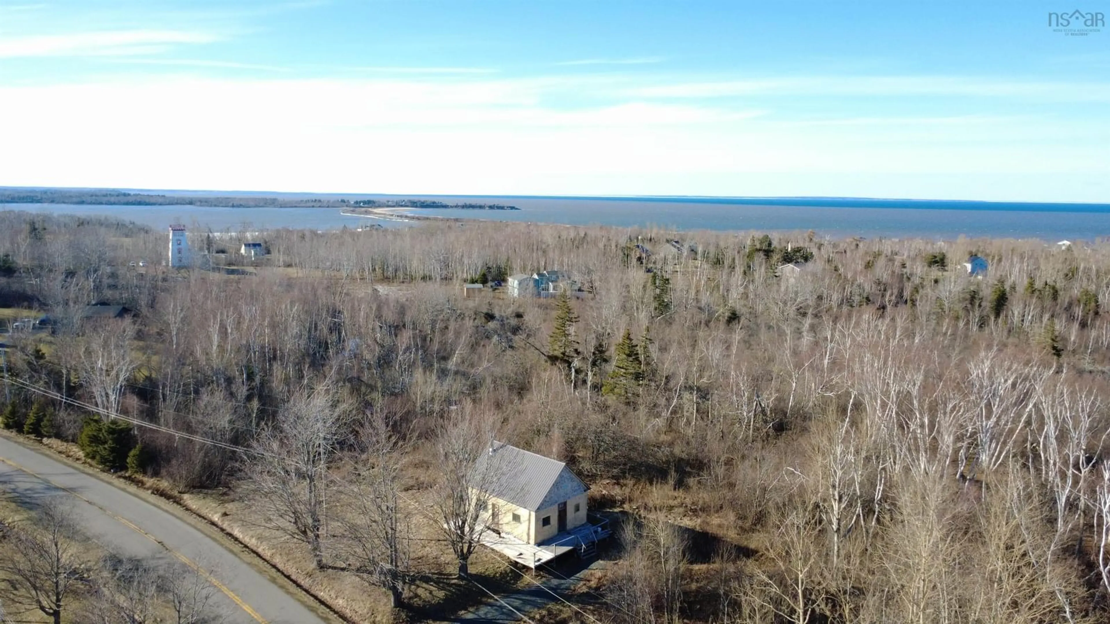 A pic from outside/outdoor area/front of a property/back of a property/a pic from drone, water/lake/river/ocean view for 81 Levi White Rd, Kings Head Nova Scotia B2H 5C4