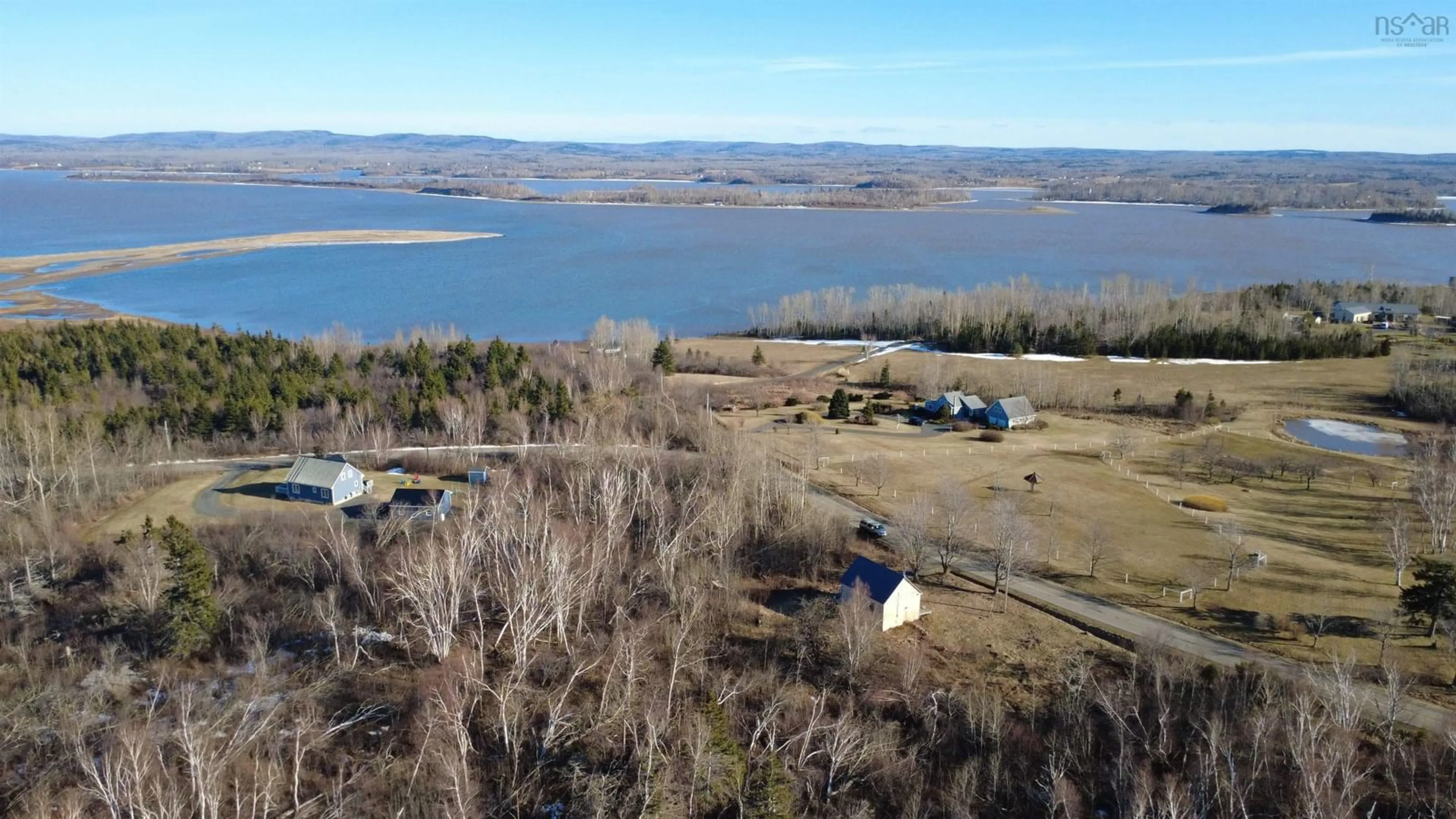 A pic from outside/outdoor area/front of a property/back of a property/a pic from drone, water/lake/river/ocean view for 81 Levi White Rd, Kings Head Nova Scotia B2H 5C4
