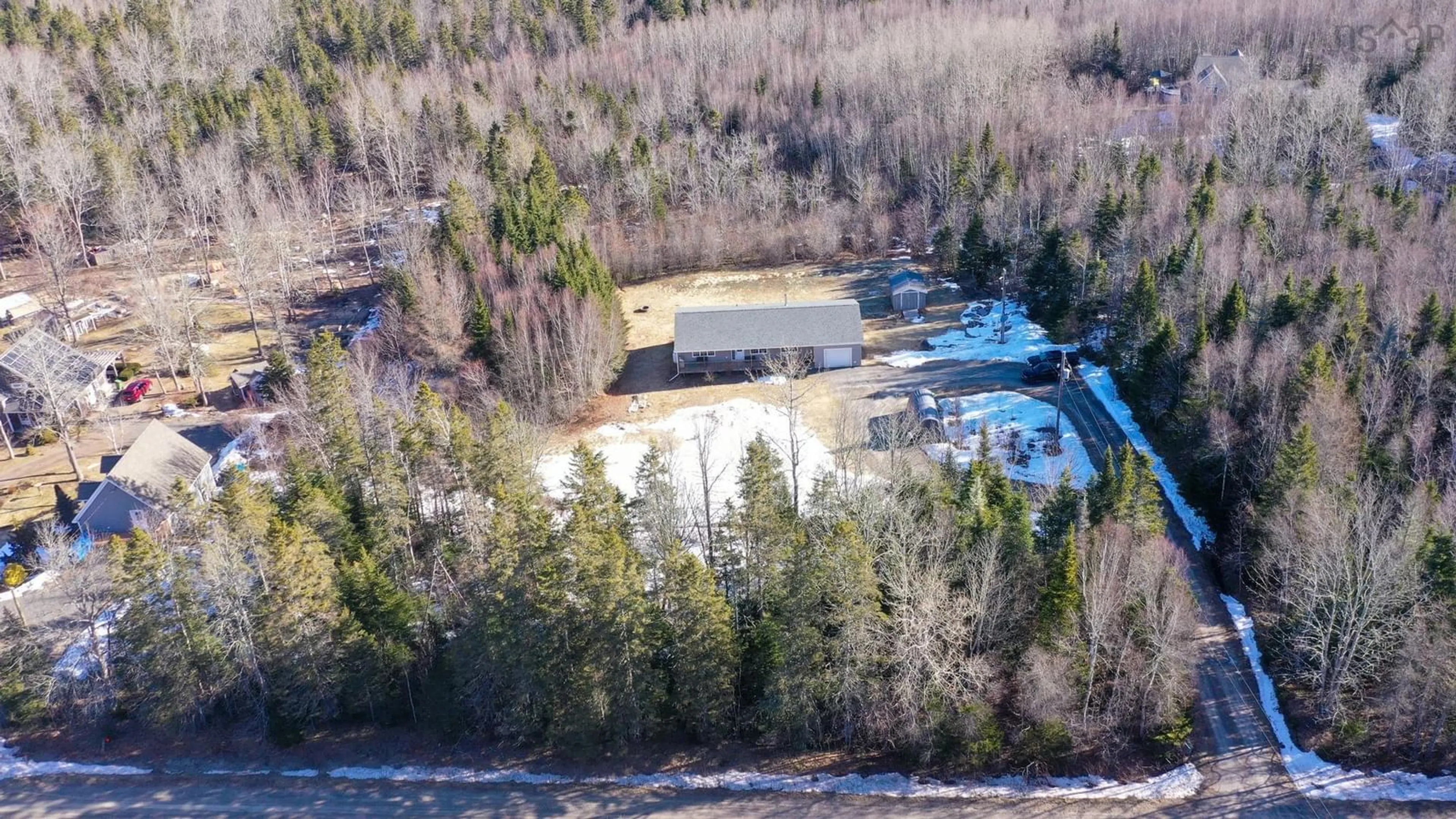 A pic from outside/outdoor area/front of a property/back of a property/a pic from drone, unknown for 165 Canaan Mountain Rd, Canaan Nova Scotia B4N 4K1