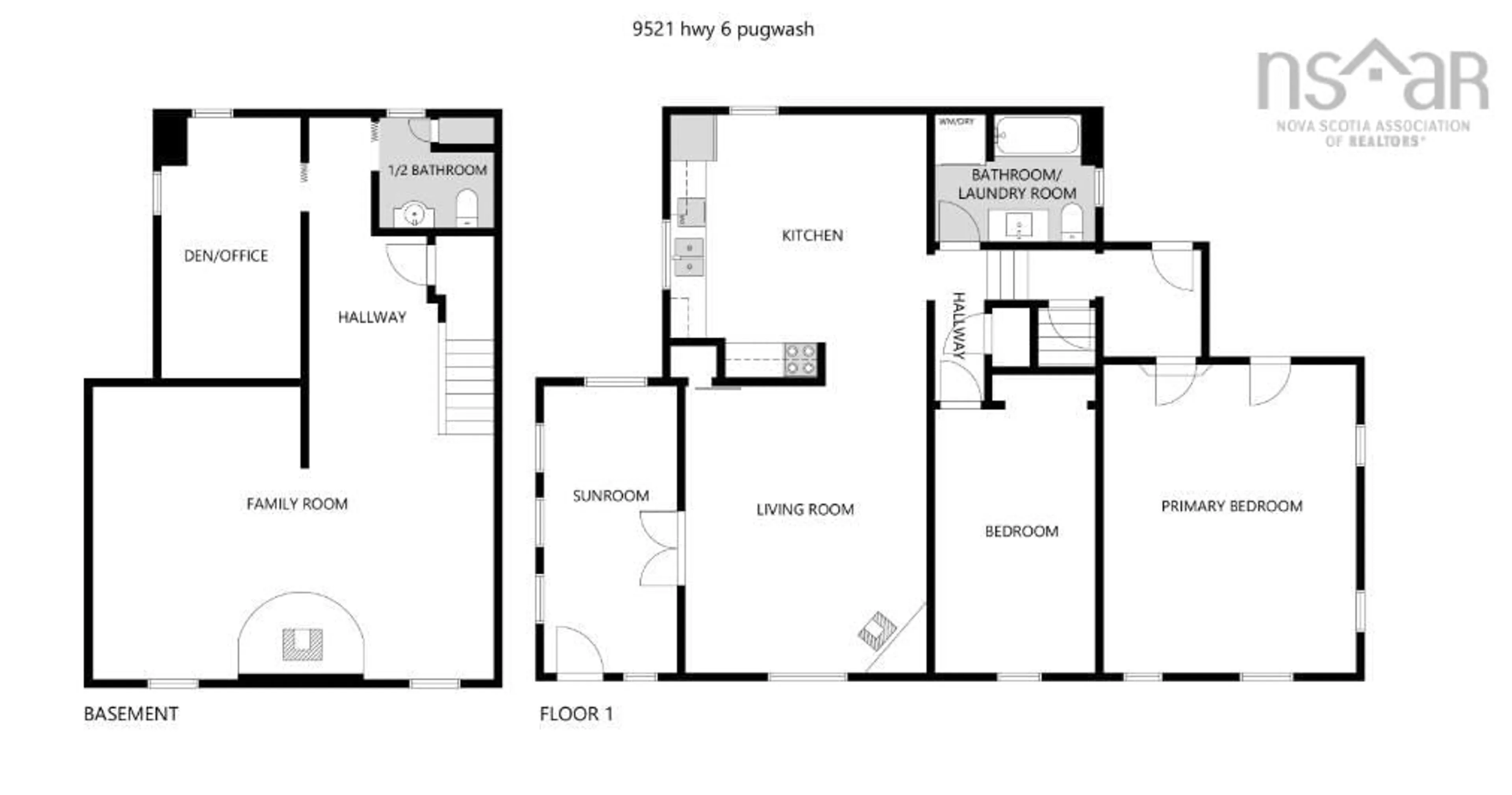 Floor plan for 19 James St, Oxford Nova Scotia B0M 1P0