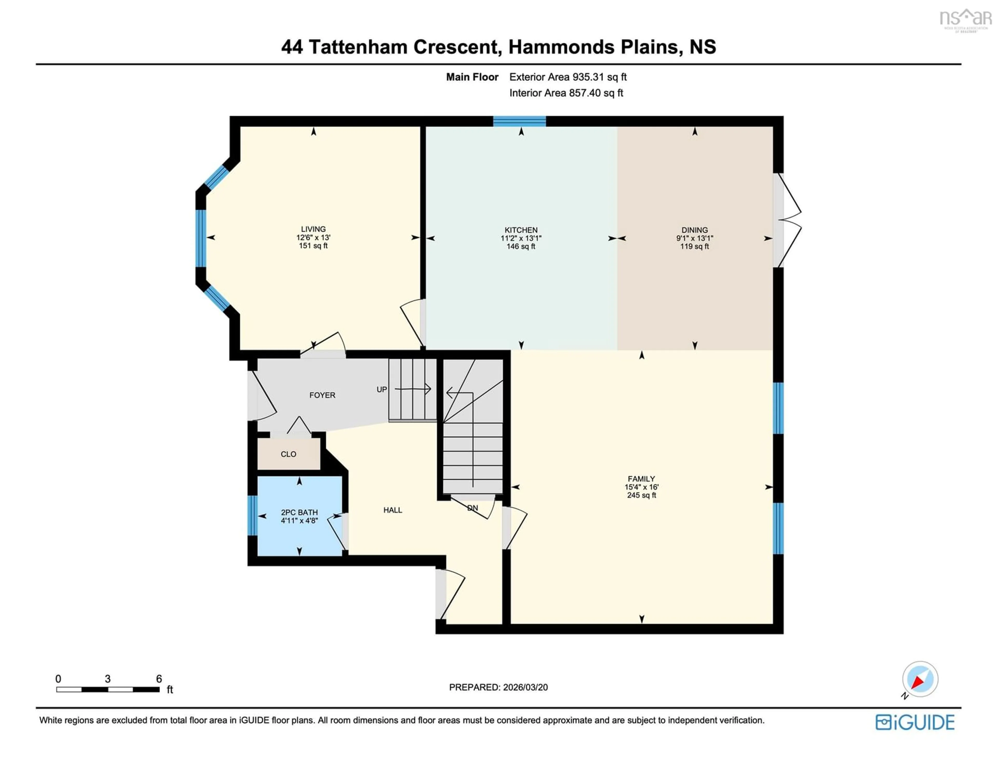 Floor plan for 44 Tattenham Cres, Hammonds Plains Nova Scotia B4B 1V2