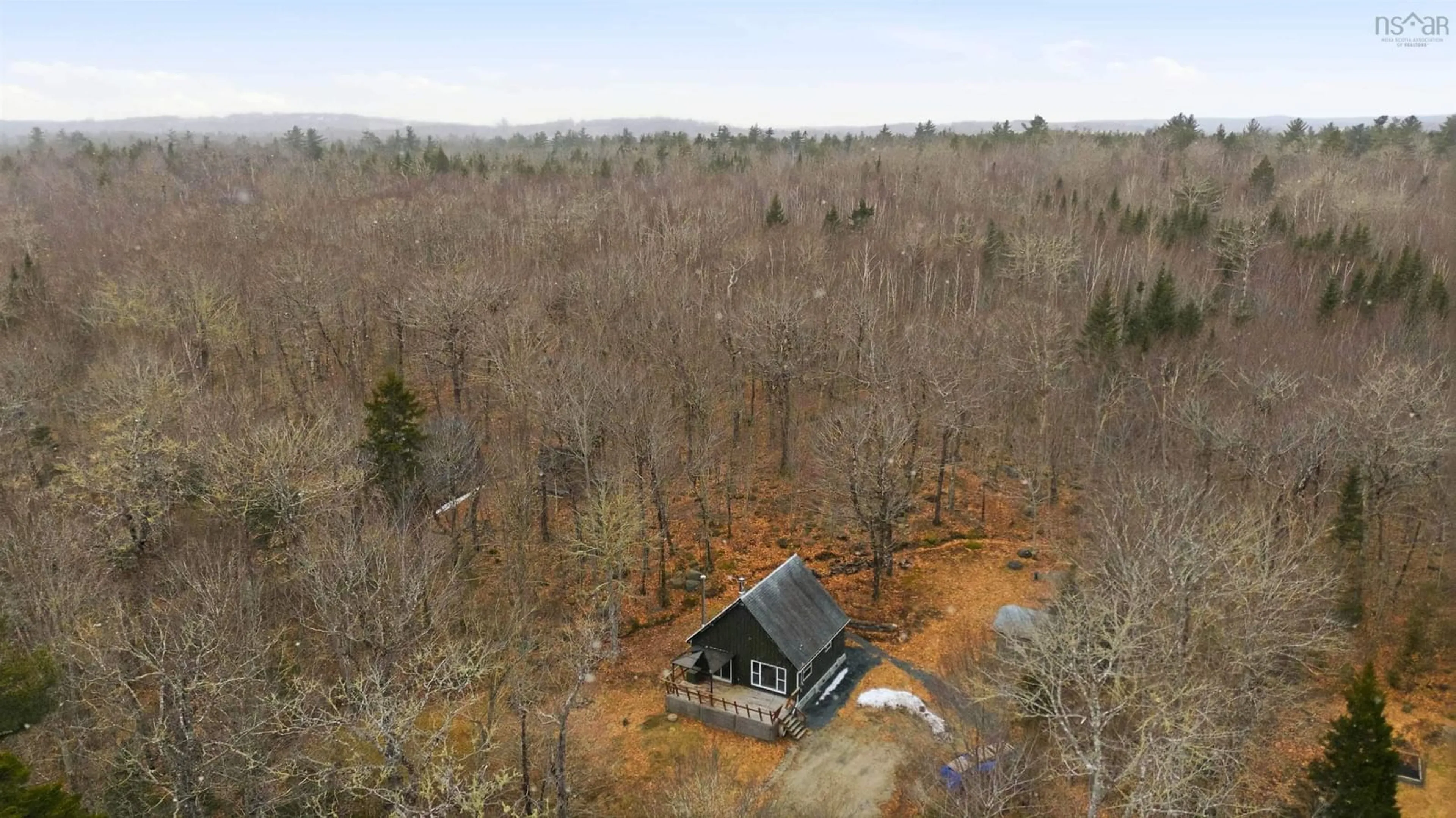 A pic from outside/outdoor area/front of a property/back of a property/a pic from drone, forest/trees view for 719 Gilberts Lane, Maplewood Nova Scotia B0R 1A0