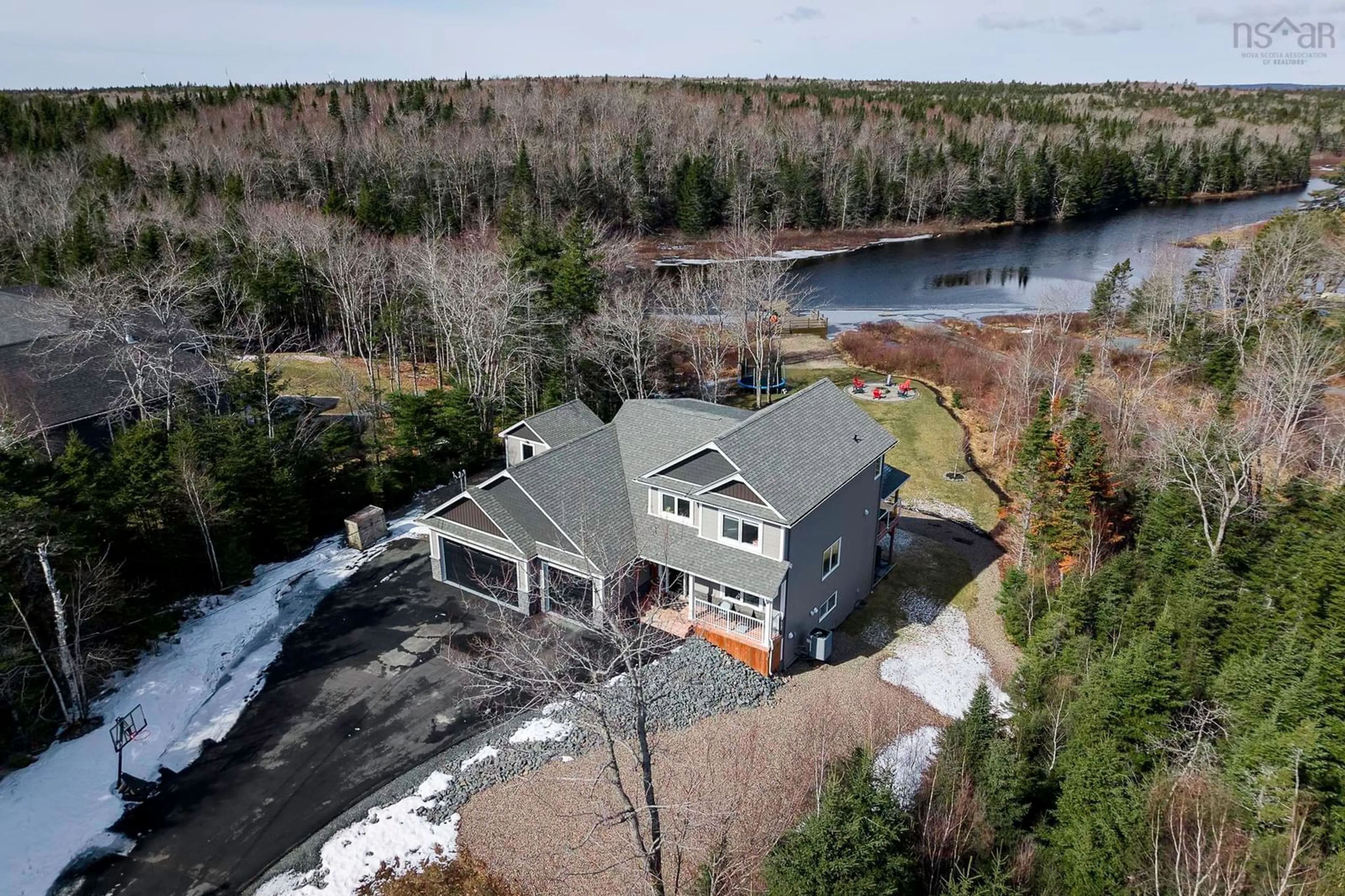 A pic from outside/outdoor area/front of a property/back of a property/a pic from drone, water/lake/river/ocean view for 1290 Mccabe Lake Dr, Middle Sackville Nova Scotia B4E 0P6